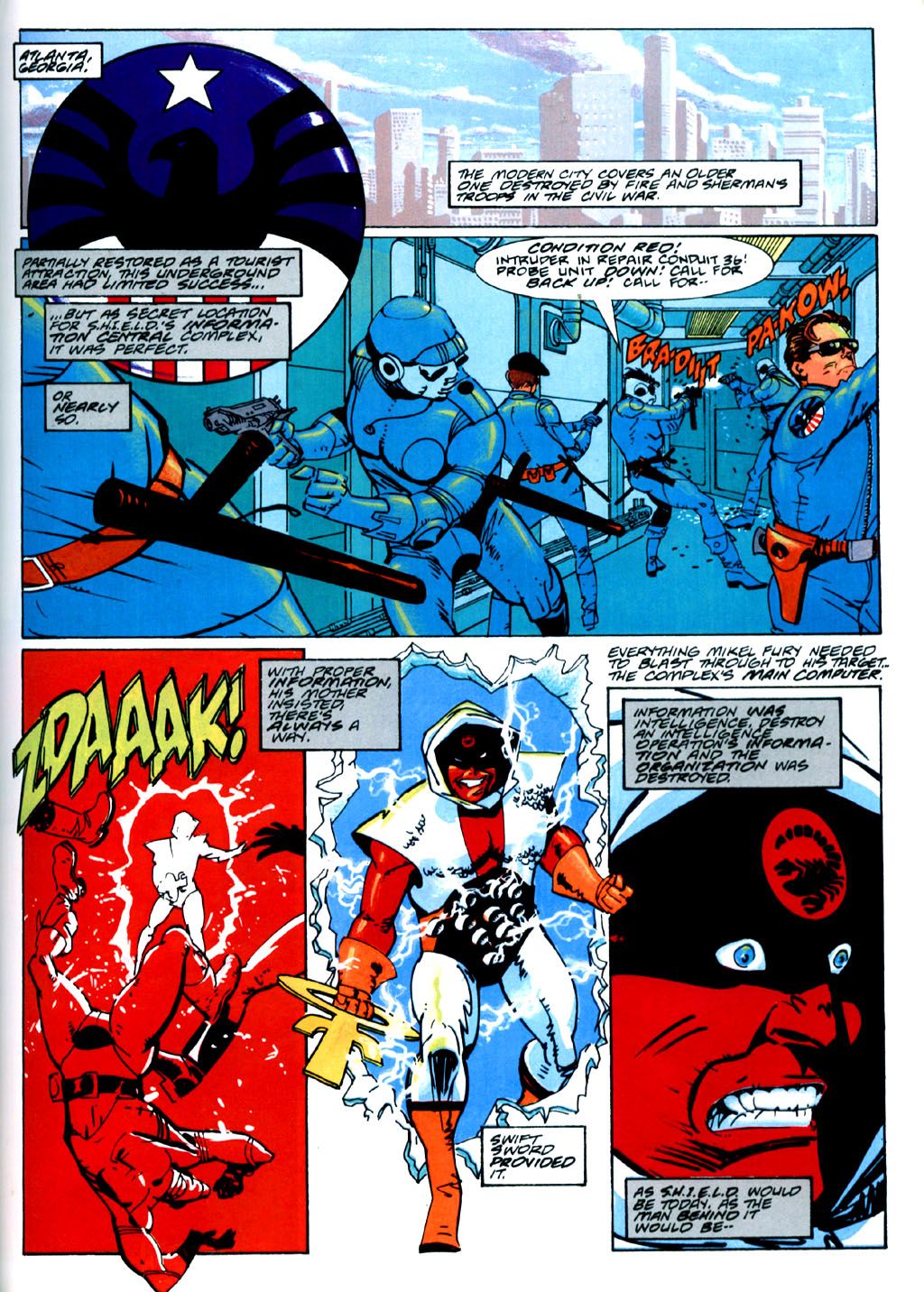 Read online Marvel Graphic Novel comic -  Issue #50 - Wolverine & Nick Fury - The Scorpio Connection - 52