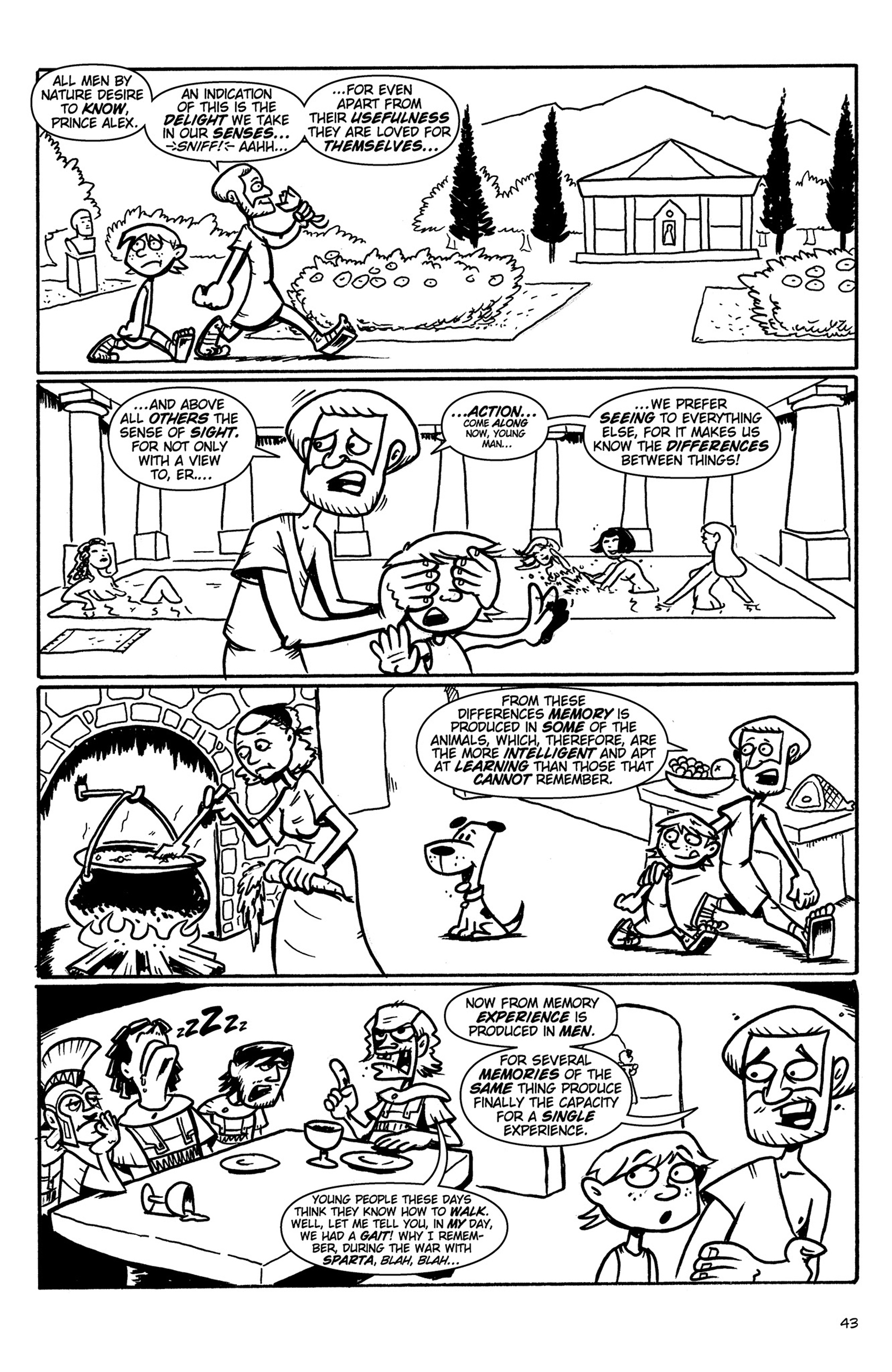 Read online Action Philosophers! comic -  Issue #Action Philosophers! TPB (Part 1) - 43
