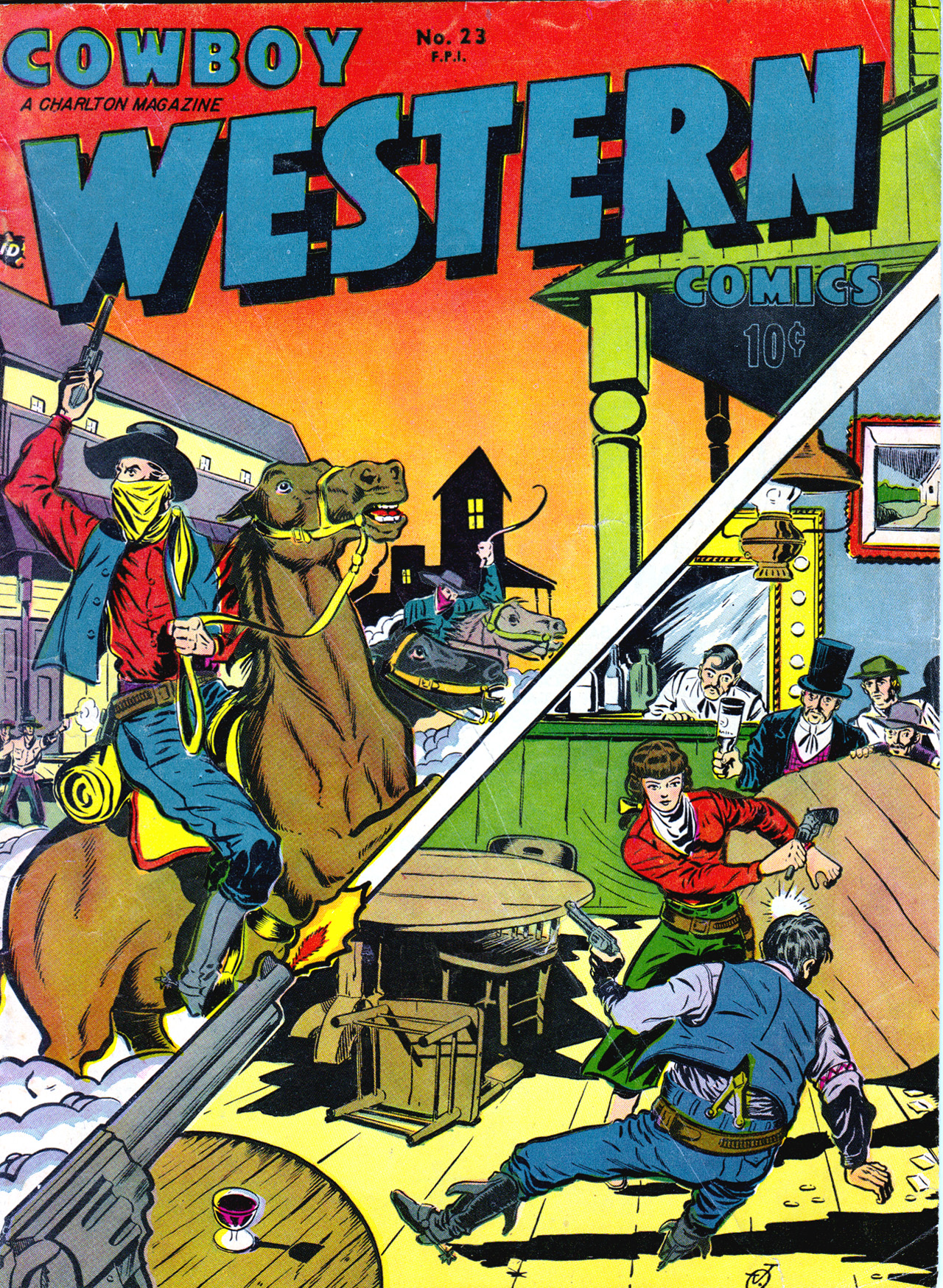 Read online Cowboy Western Comics (1948) comic -  Issue #23 - 1