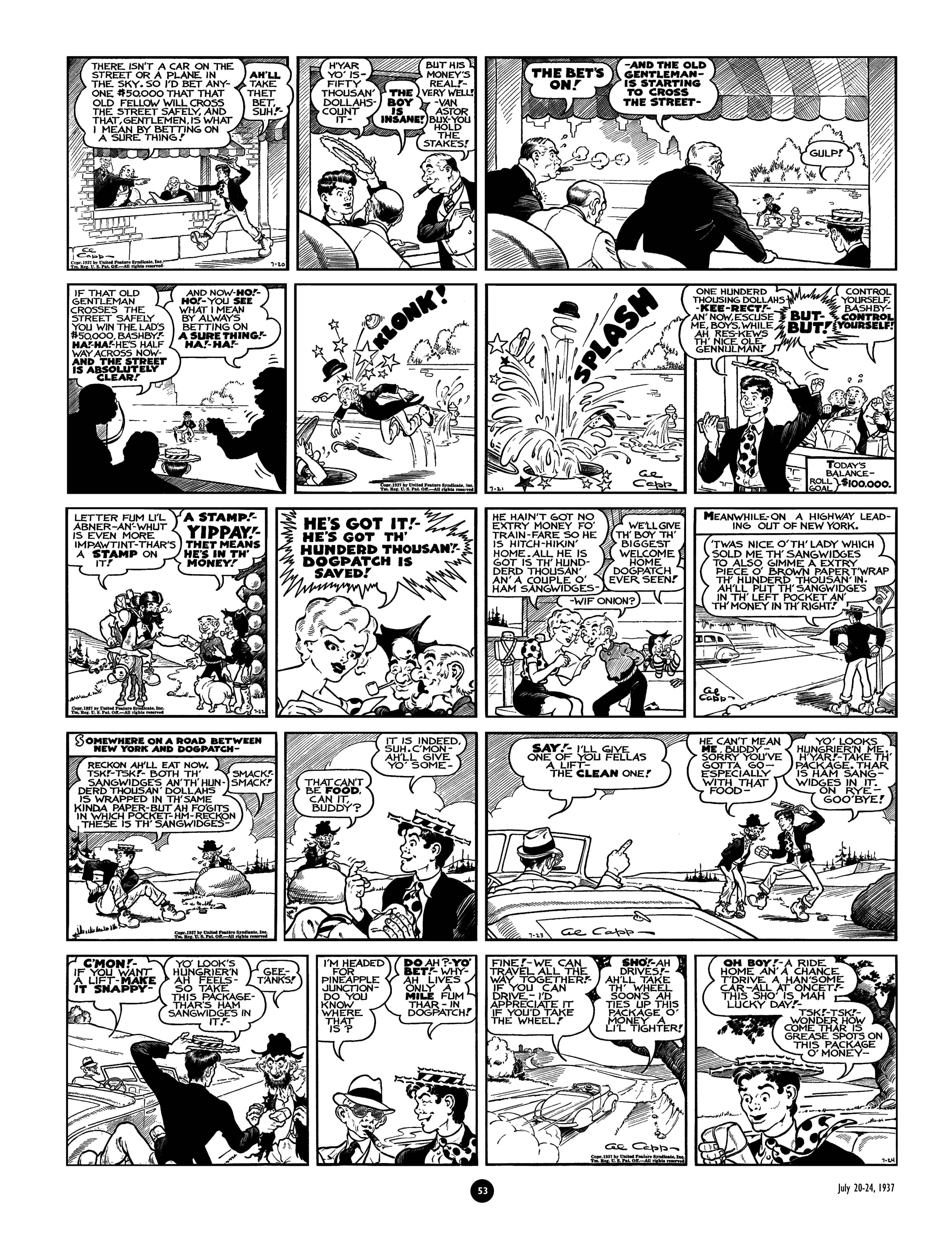 Read online Al Capp's Li'l Abner Complete Daily & Color Sunday Comics comic -  Issue # TPB 2 (Part 1) - 54