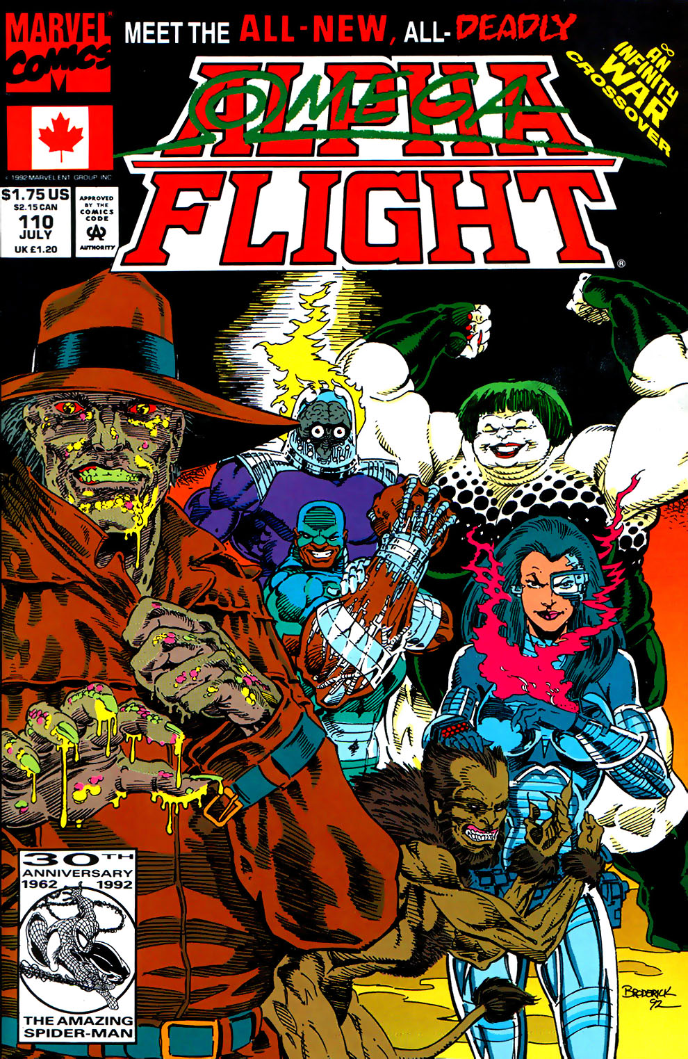 Read online Alpha Flight (1983) comic -  Issue #110 - 1