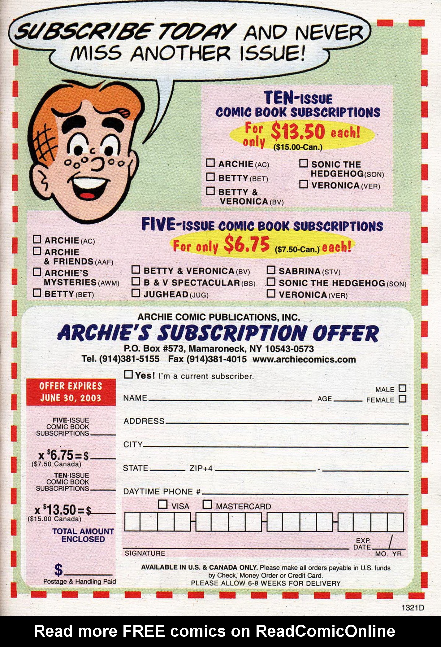 Read online Archie's Pals 'n' Gals Double Digest Magazine comic -  Issue #74 - 67