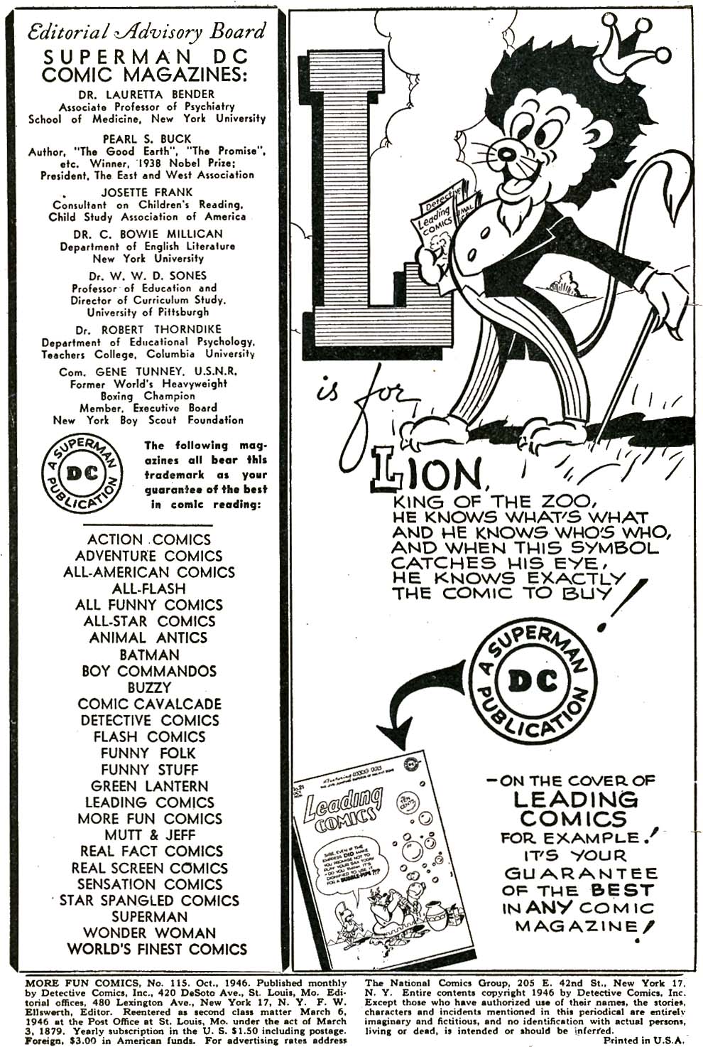 Read online More Fun Comics comic -  Issue #115 - 55