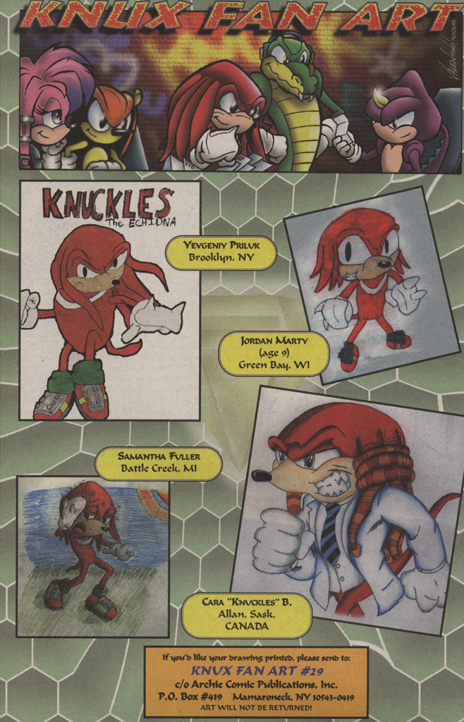 Read online Knuckles the Echidna comic -  Issue #29 - 32