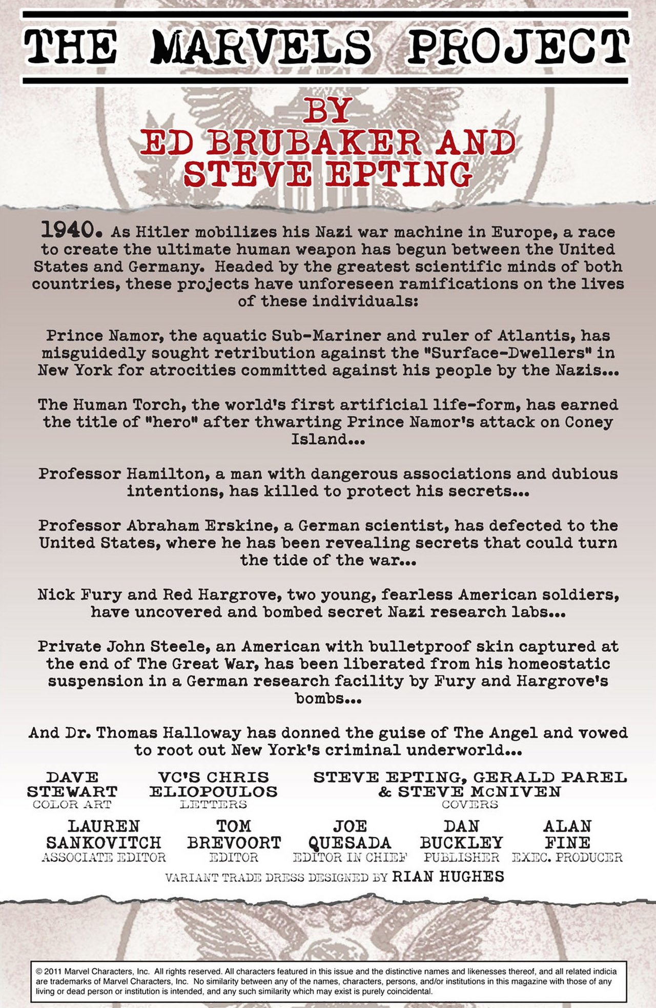 Read online The Marvels Project comic -  Issue #4 - 2