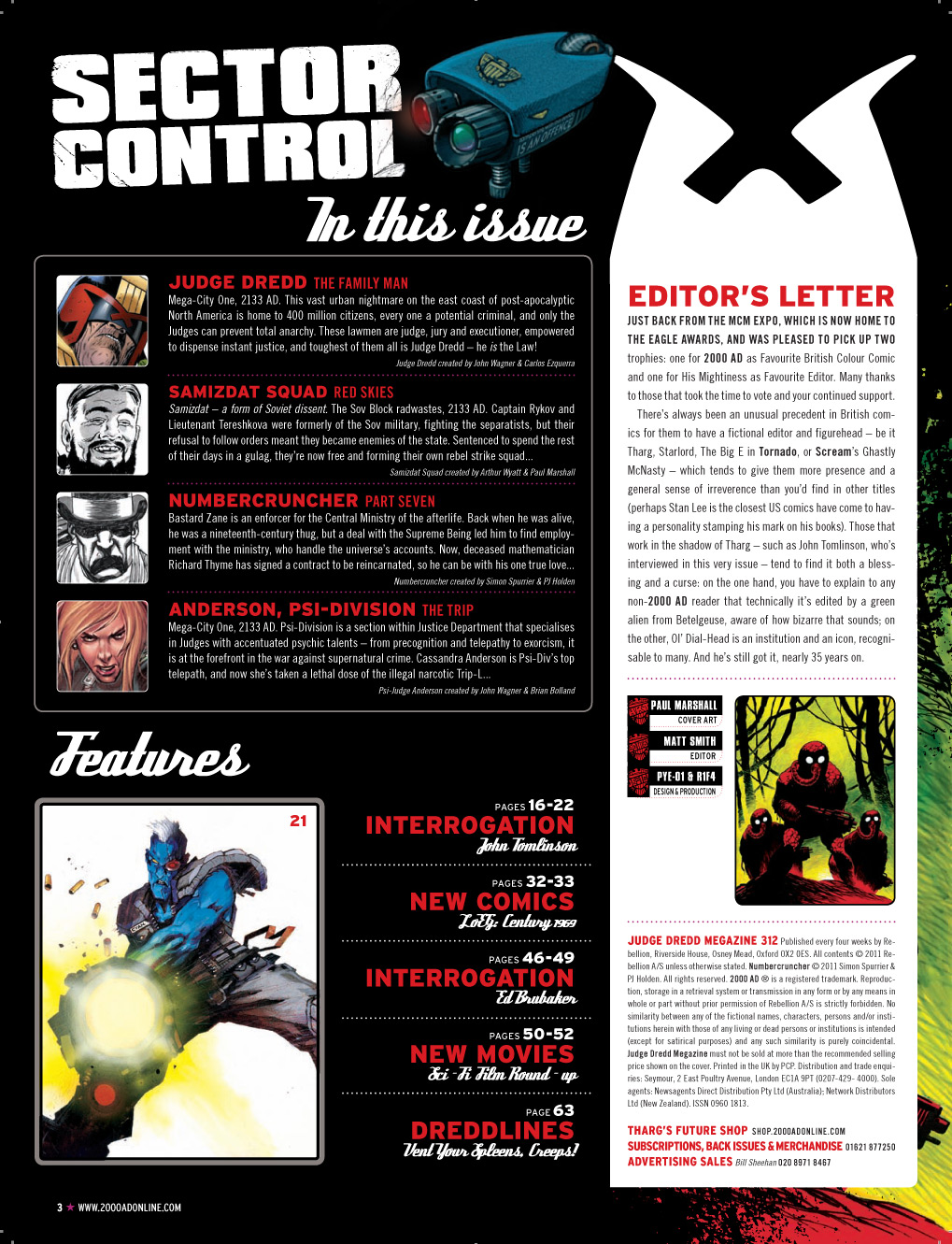Read online Judge Dredd Megazine (Vol. 5) comic -  Issue #312 - 3