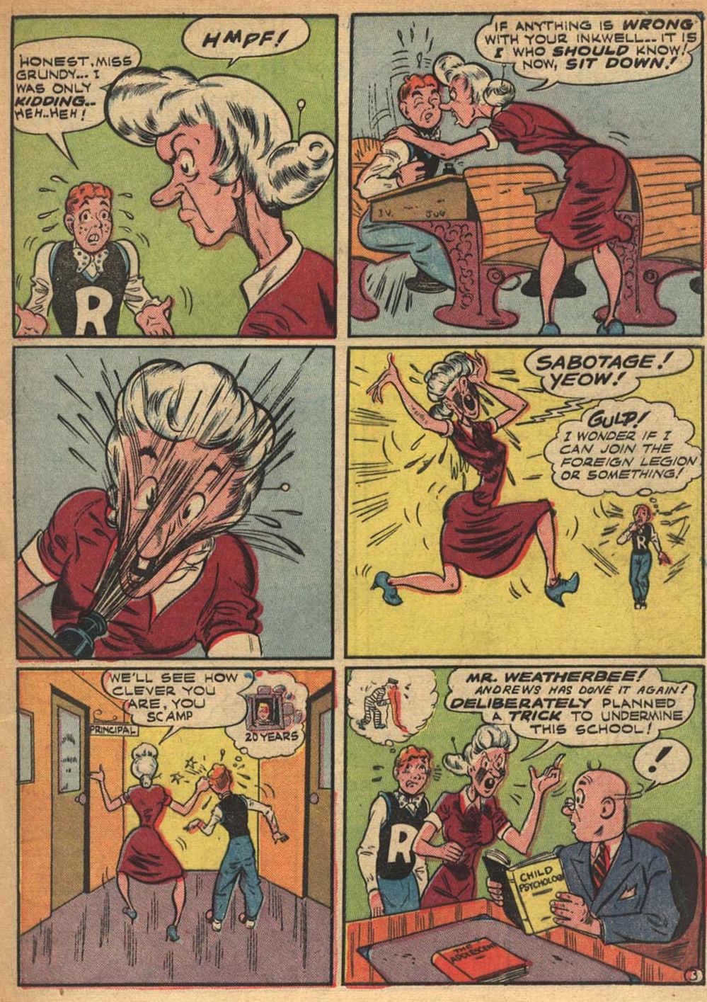 Read online Pep Comics comic -  Issue #49 - 6