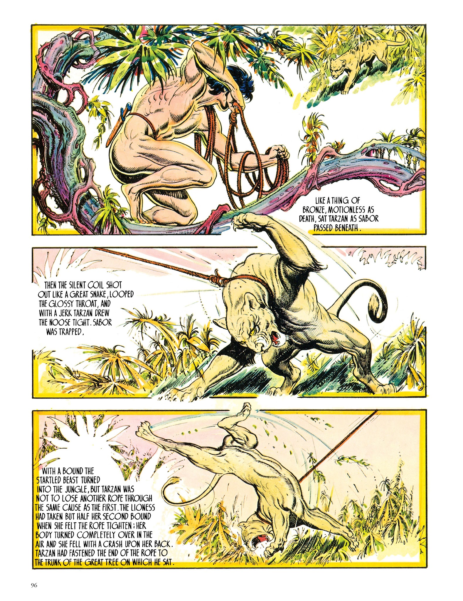 Read online Edgar Rice Burroughs' Tarzan: Burne Hogarth's Lord of the Jungle comic -  Issue # TPB - 96