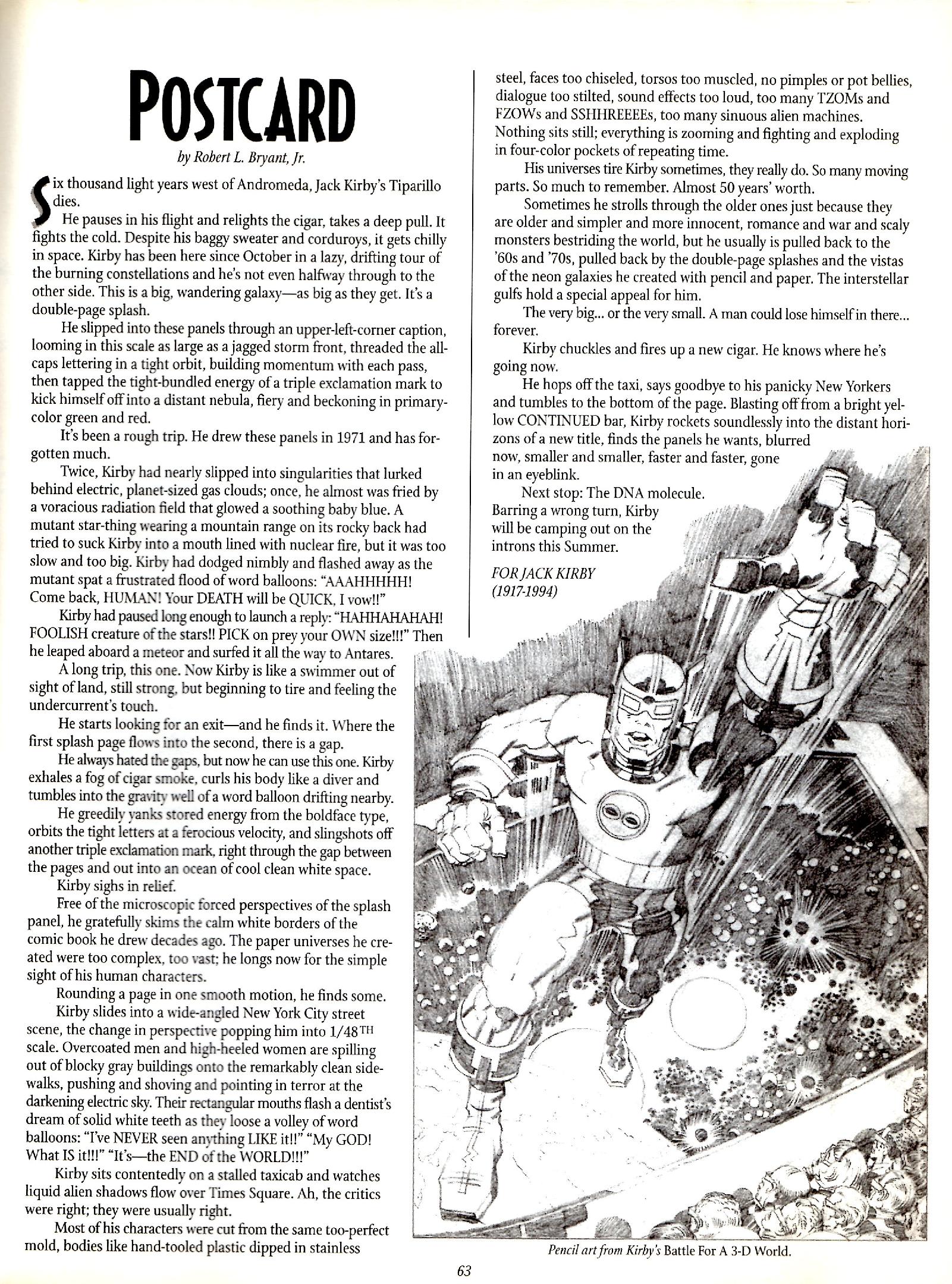 Read online The Jack Kirby Collector comic -  Issue #30 - 61