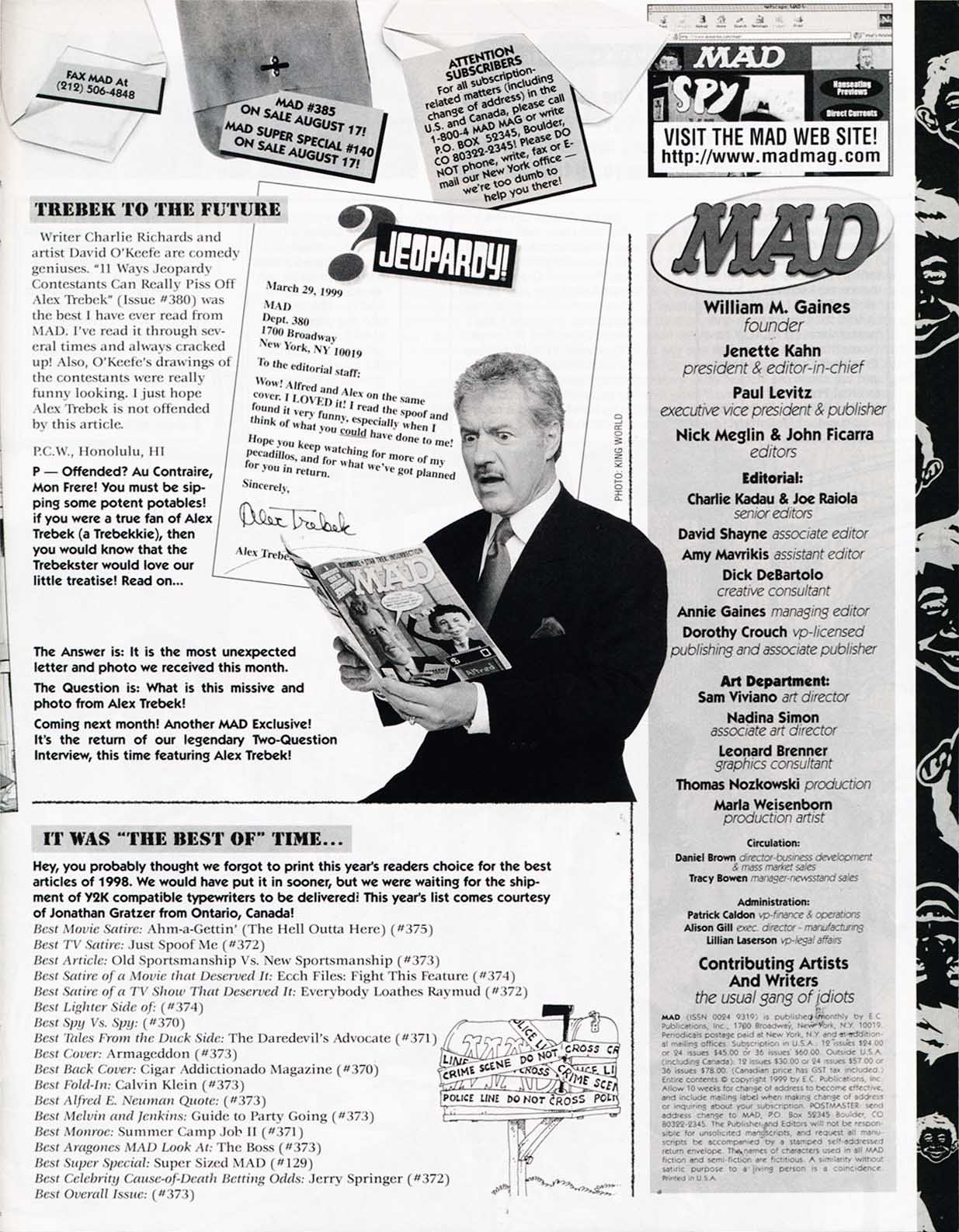 Read online MAD comic -  Issue #384 - 7