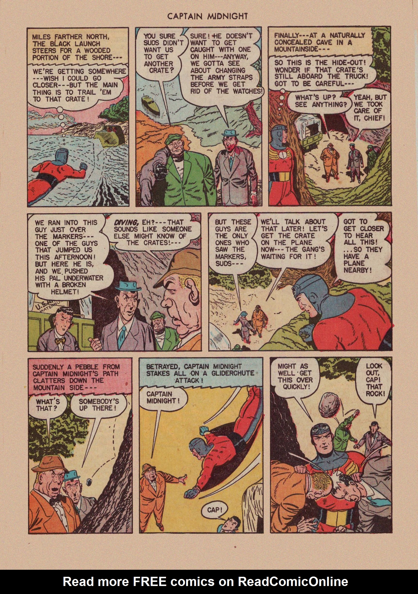 Read online Captain Midnight (1942) comic -  Issue #43 - 47