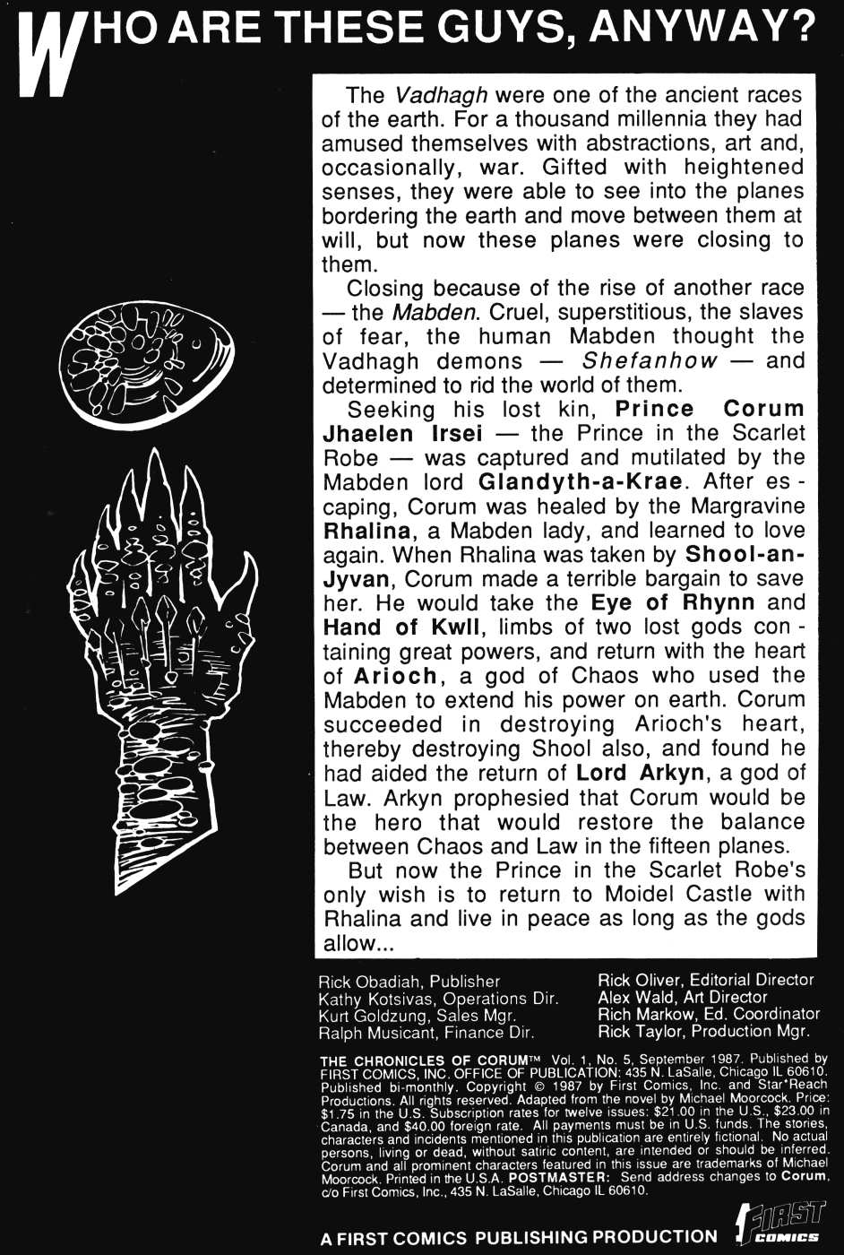 Read online The Chronicles of Corum comic -  Issue #5 - 2