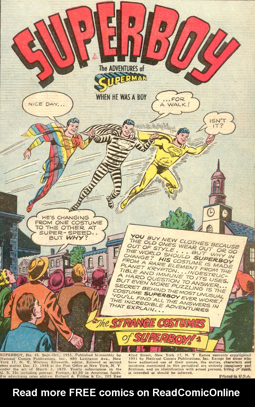 Read online Superboy (1949) comic -  Issue #16 - 2