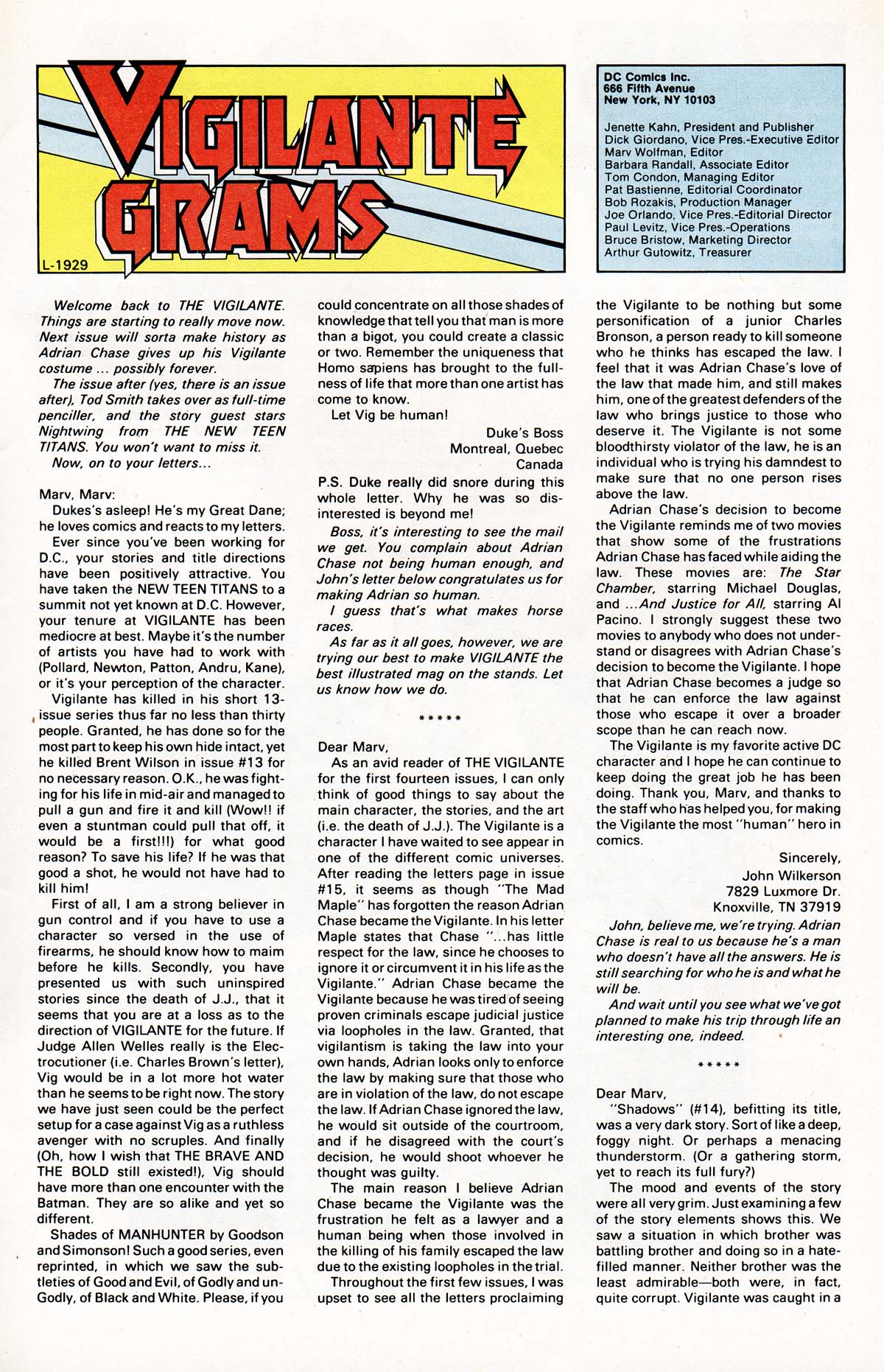 Read online Vigilante (1983) comic -  Issue #18 - 28