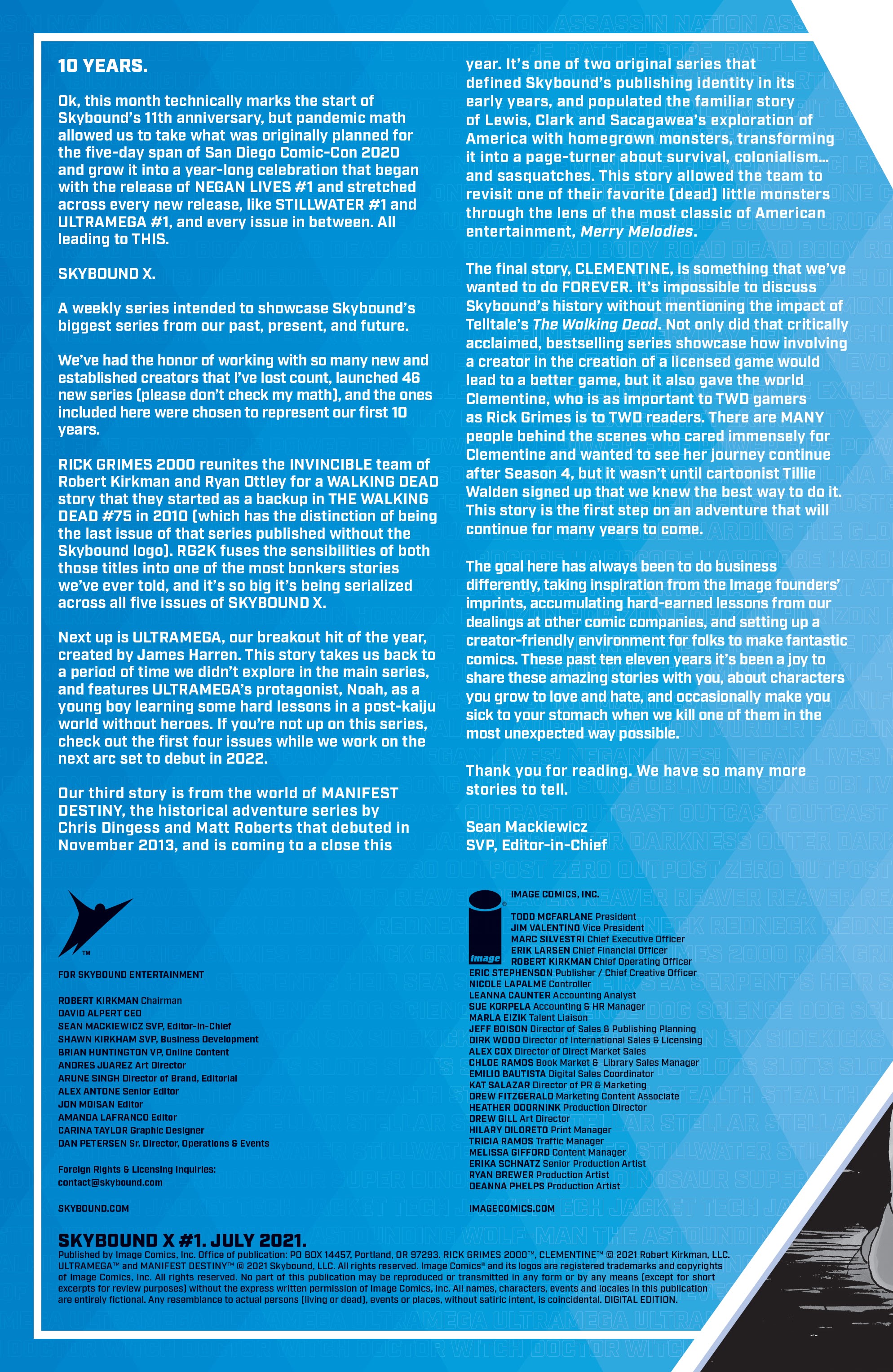 Read online Skybound X comic -  Issue #1 - 2