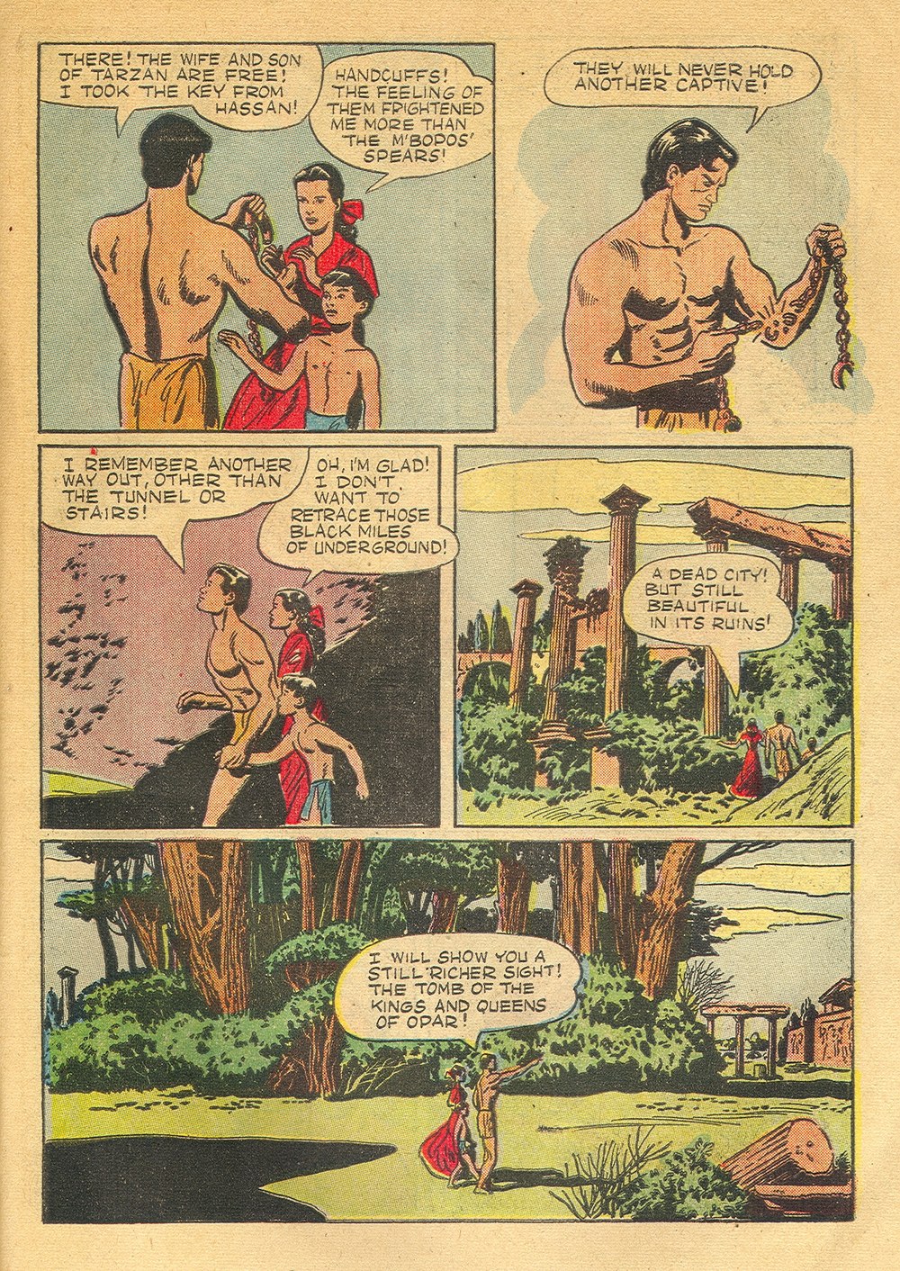 Read online Tarzan (1948) comic -  Issue #5 - 31
