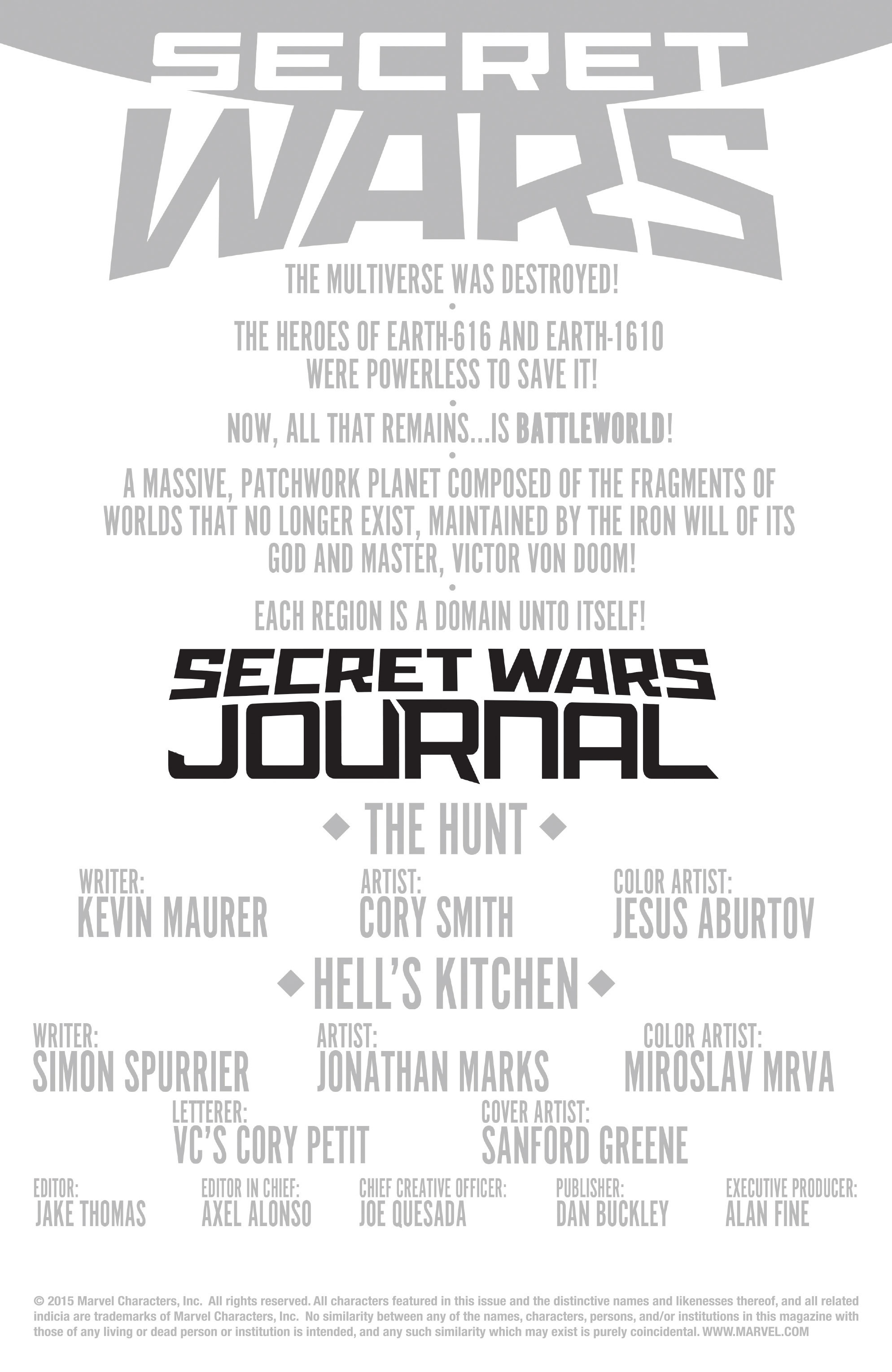 Read online Secret Wars Journal comic -  Issue #2 - 2