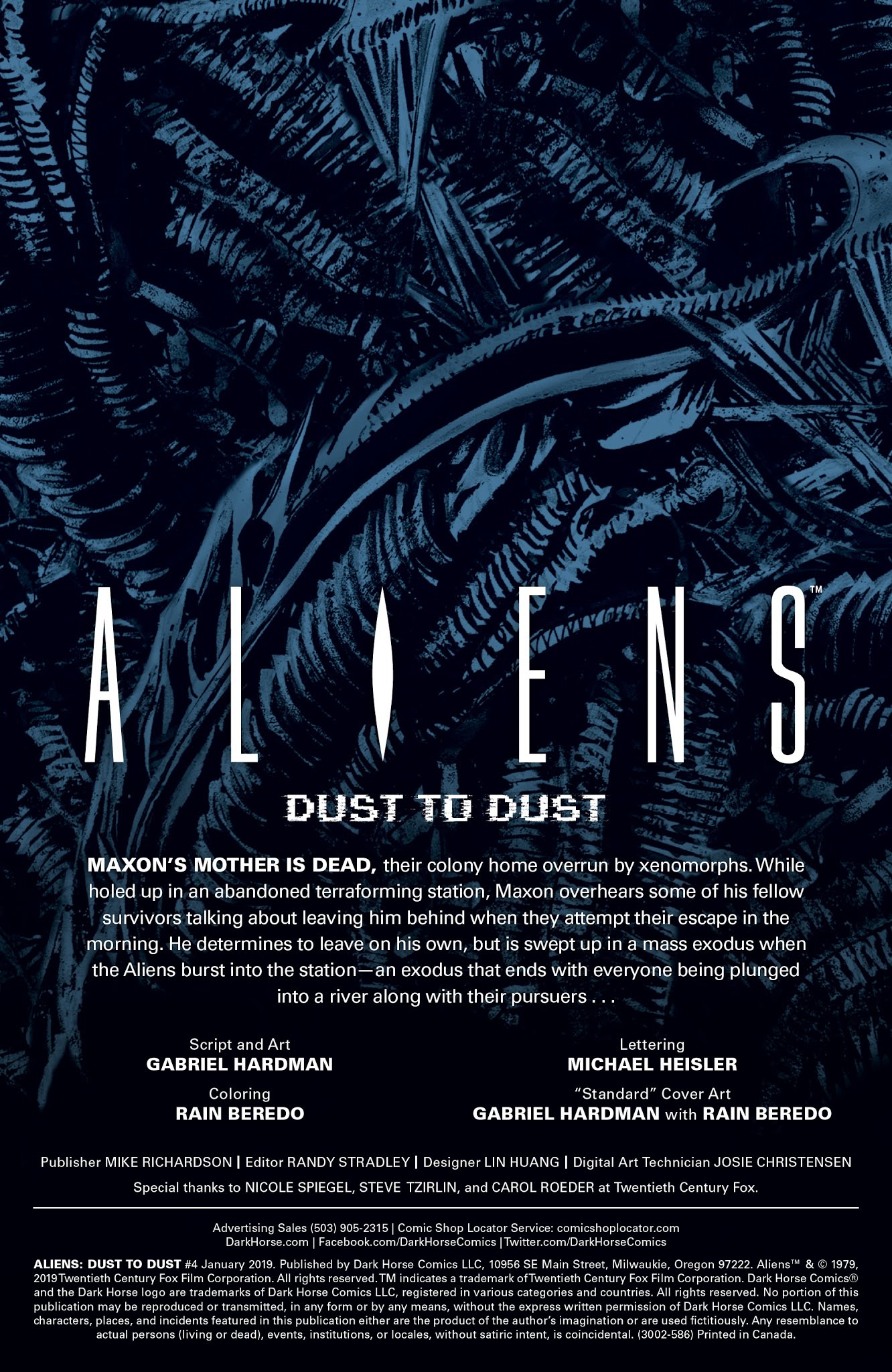 Read online Aliens: Dust To Dust comic -  Issue #4 - 2