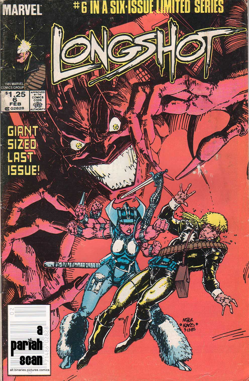 Read online Longshot (1985) comic -  Issue #6 - 1