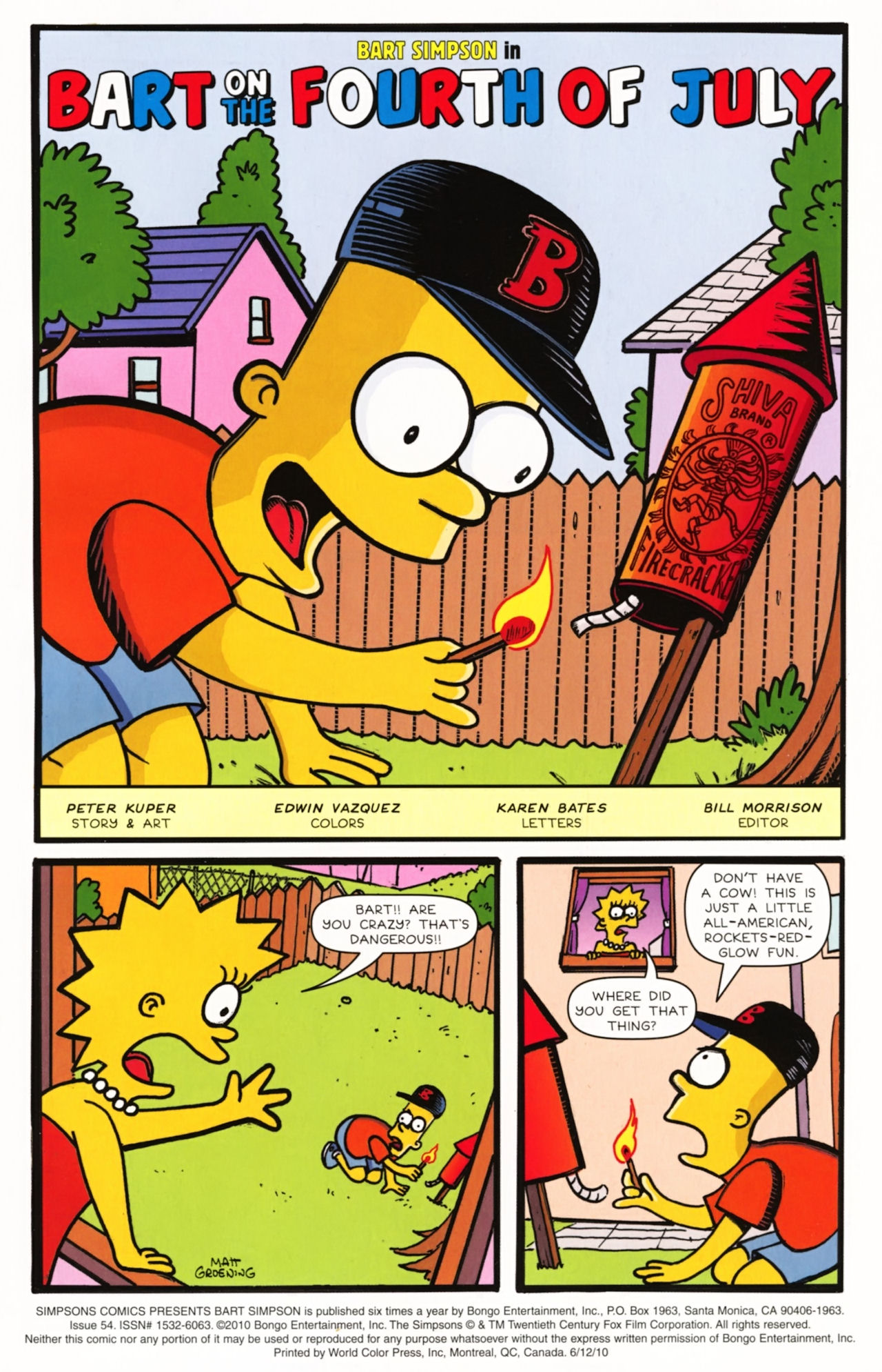 Read online Bart Simpson comic -  Issue #54 - 2