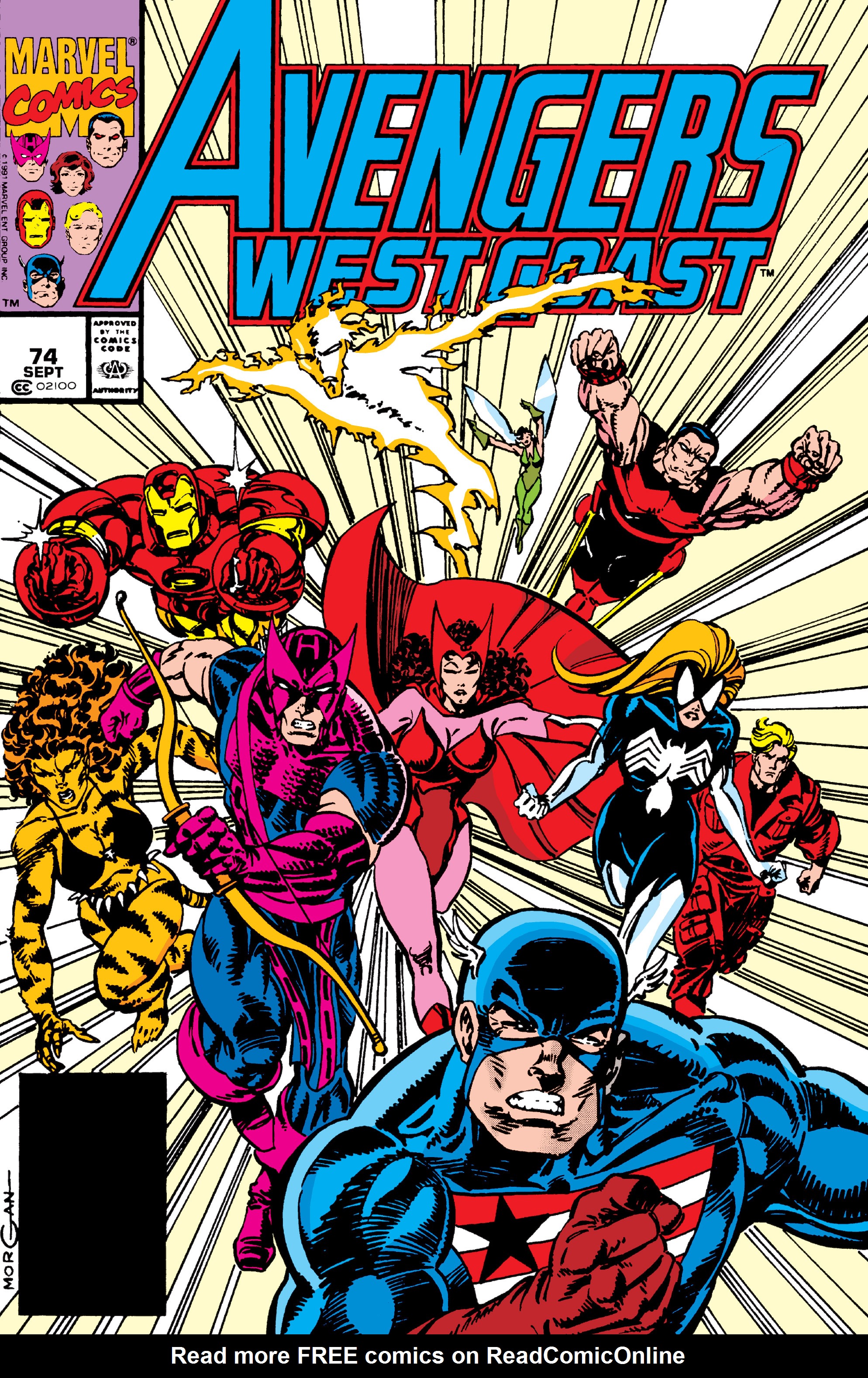 Read online Avengers West Coast (1989) comic -  Issue #74 - 1