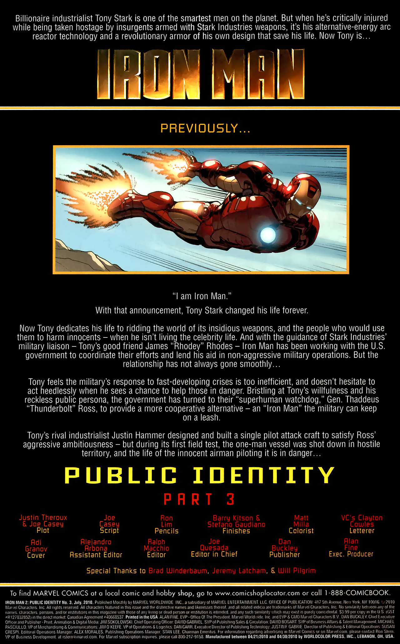 Read online Iron Man 2: Public Identity comic -  Issue #3 - 2