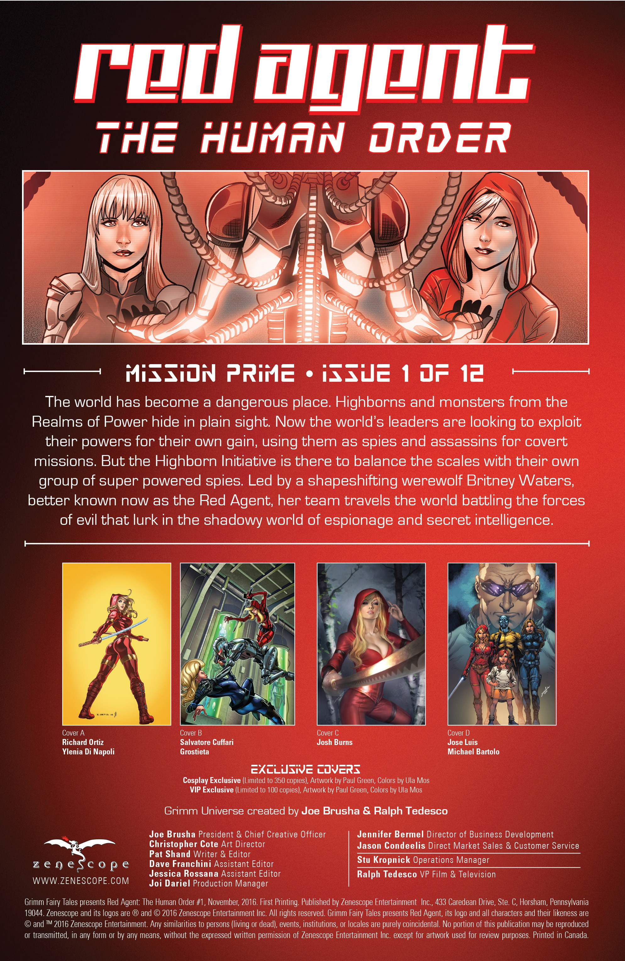 Read online Grimm Fairy Tales presents Red Agent: The Human Order comic -  Issue #1 - 2