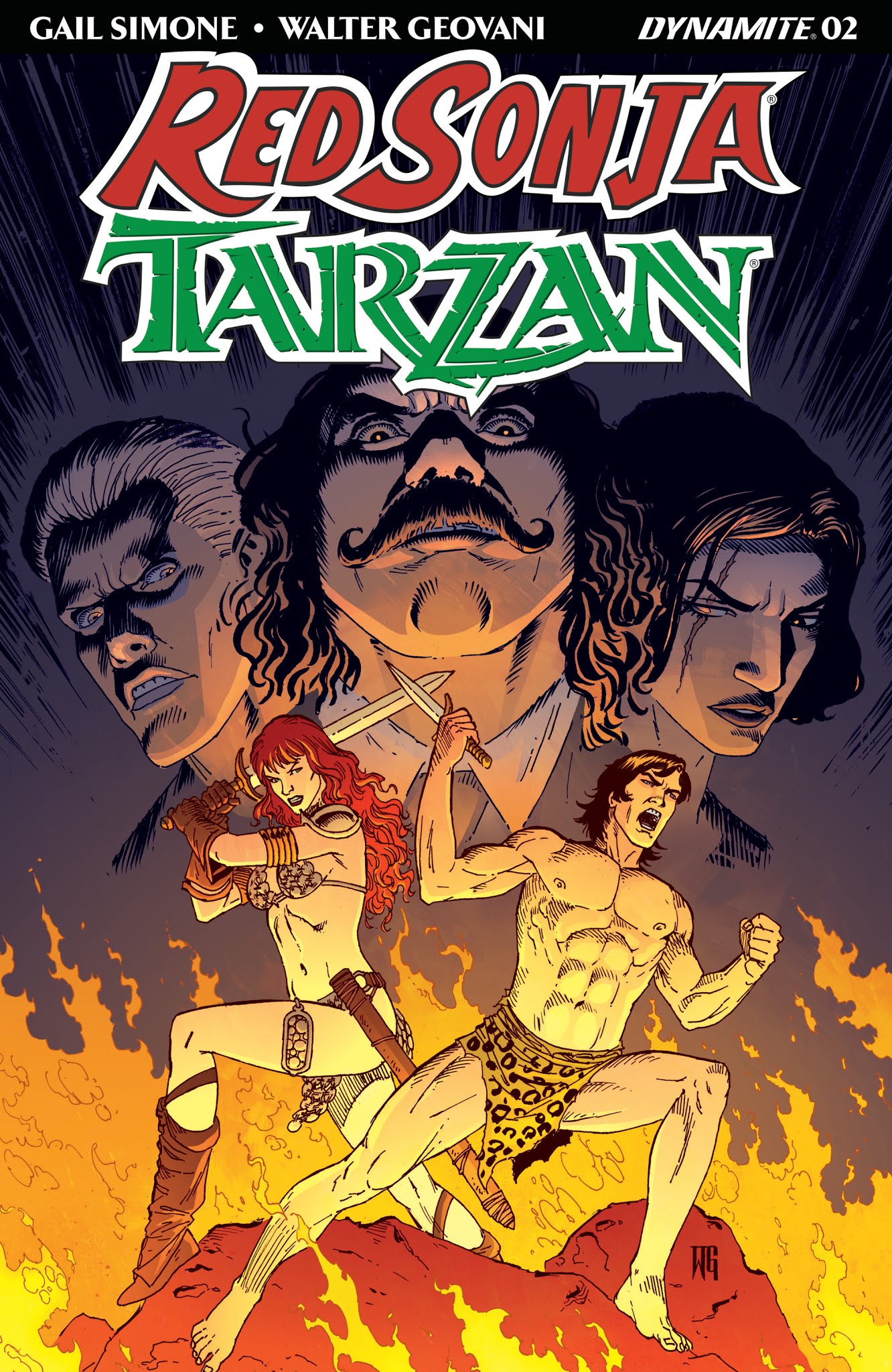 Read online Red Sonja/Tarzan comic -  Issue #2 - 2