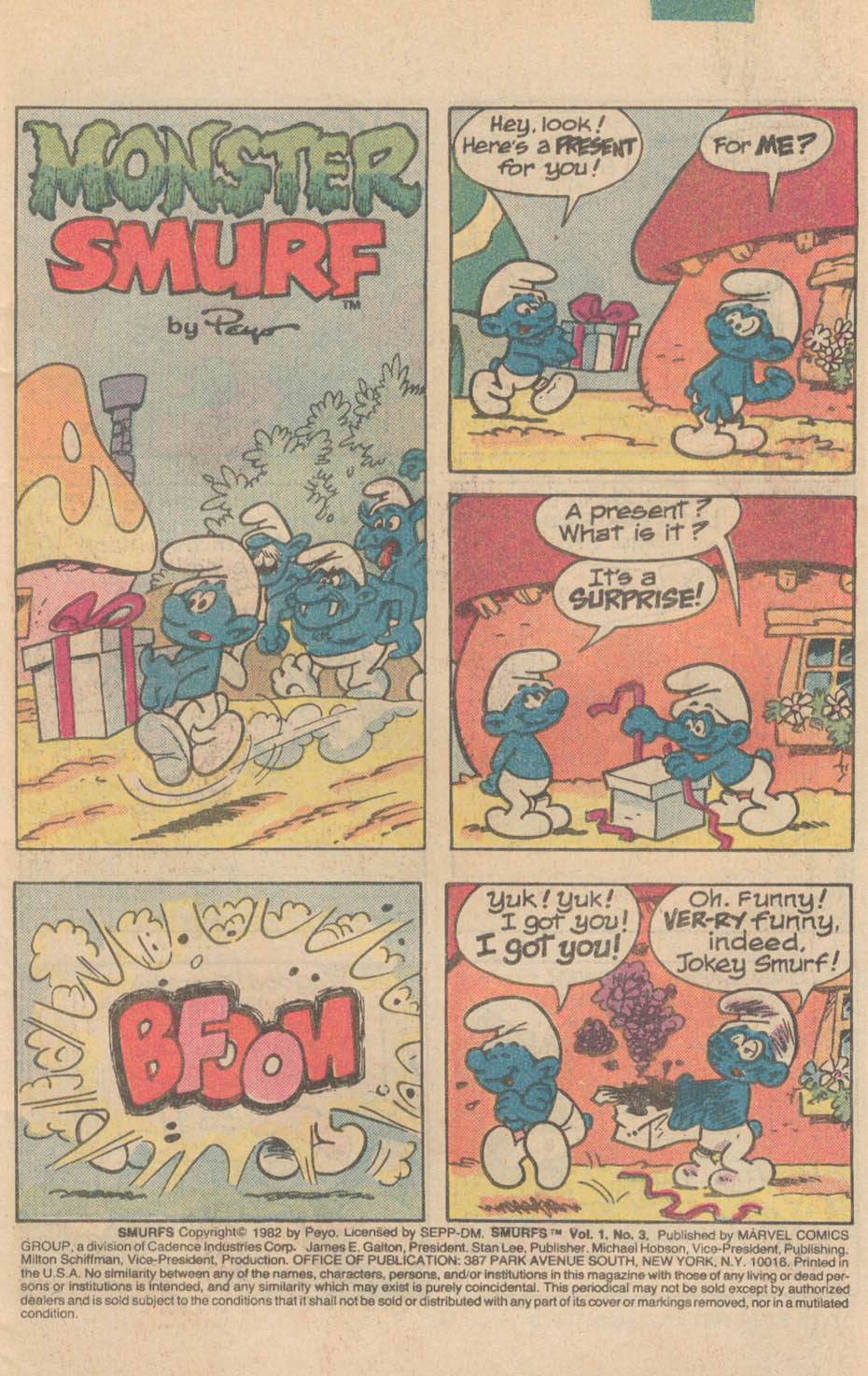Read online Smurfs comic -  Issue #3 - 2