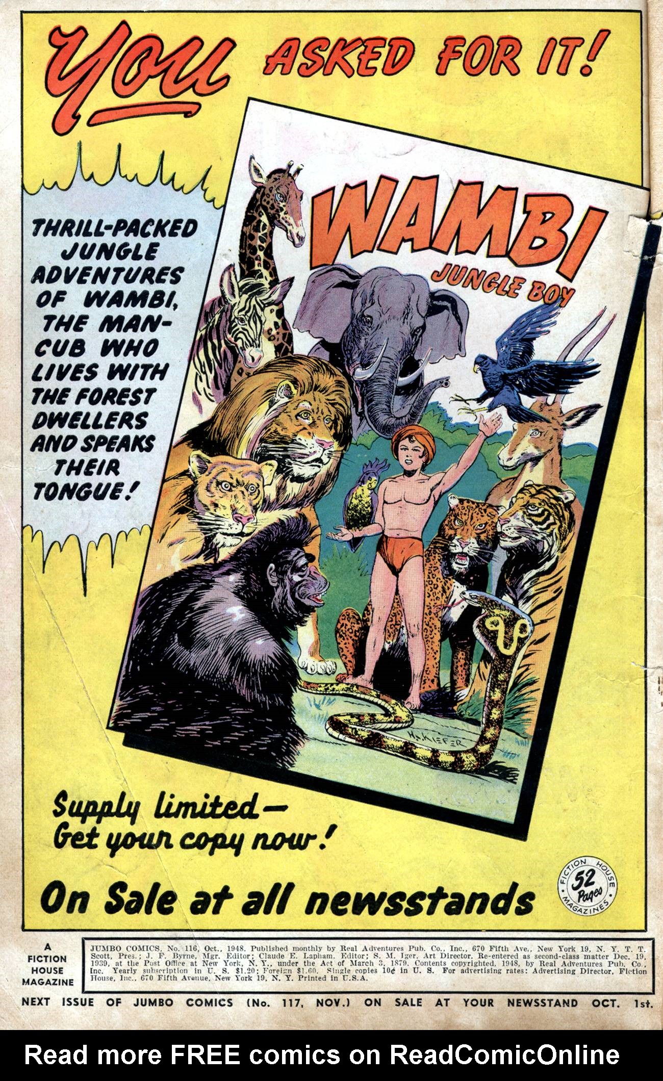 Read online Jumbo Comics comic -  Issue #116 - 2