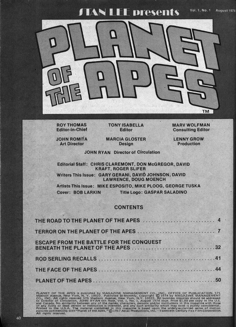 Read online Planet of the Apes comic -  Issue #1 - 40