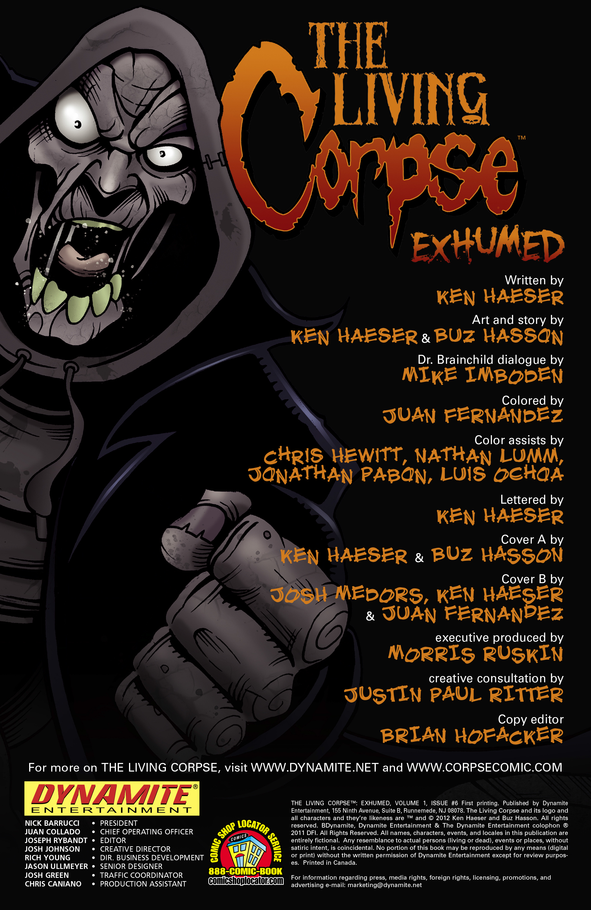 Read online The Living Corpse: Exhumed comic -  Issue #6 - 2
