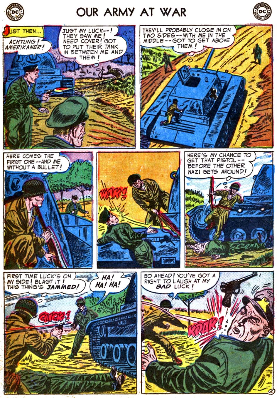 Read online Our Army at War (1952) comic -  Issue #25 - 22