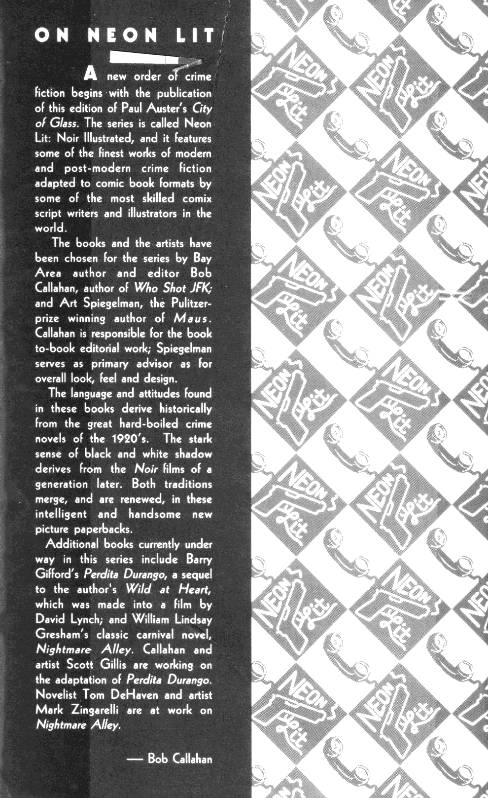 Read online Neon Lit: Paul Auster's City of Glass comic -  Issue # TPB (Part 1) - 2