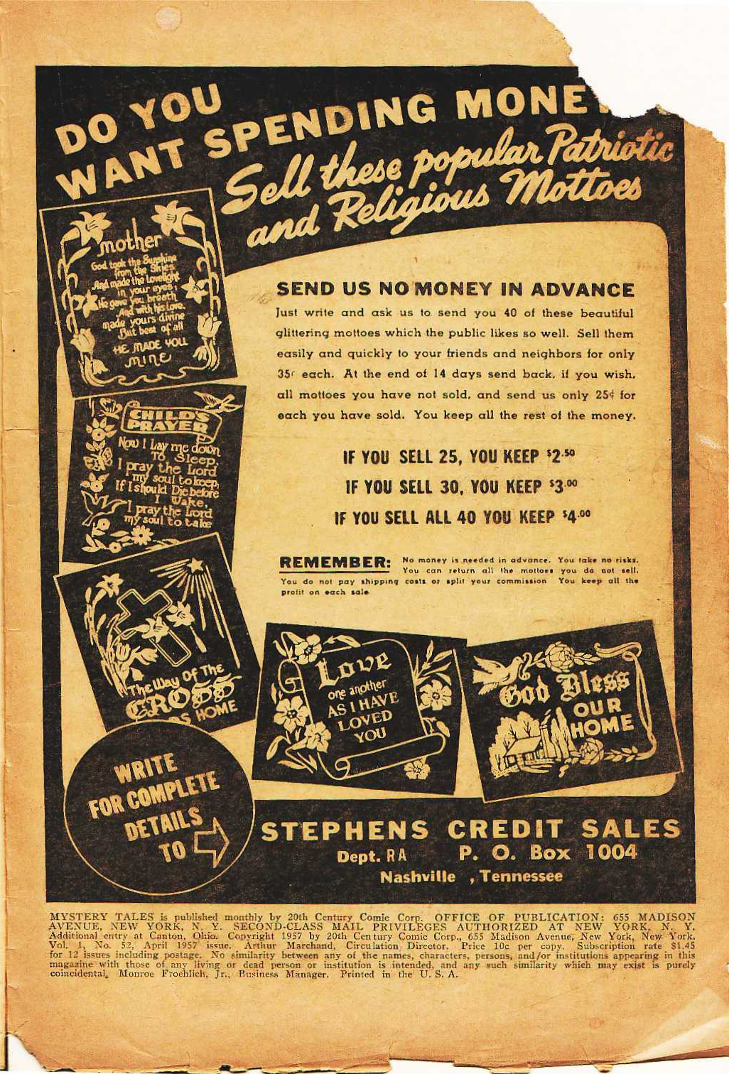 Read online Mystery Tales comic -  Issue #52 - 2