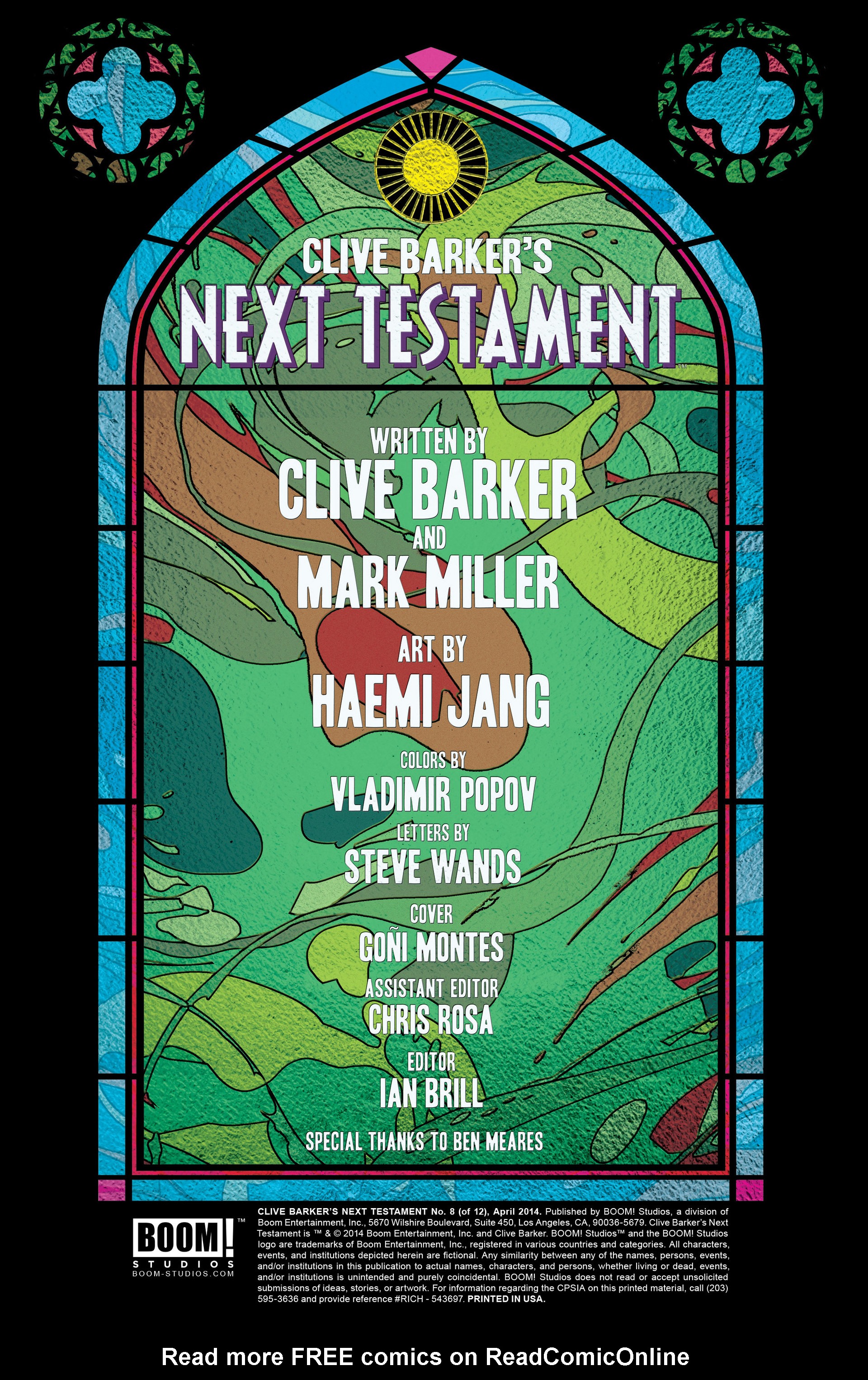 Read online Clive Barker's Next Testament comic -  Issue #8 - 2