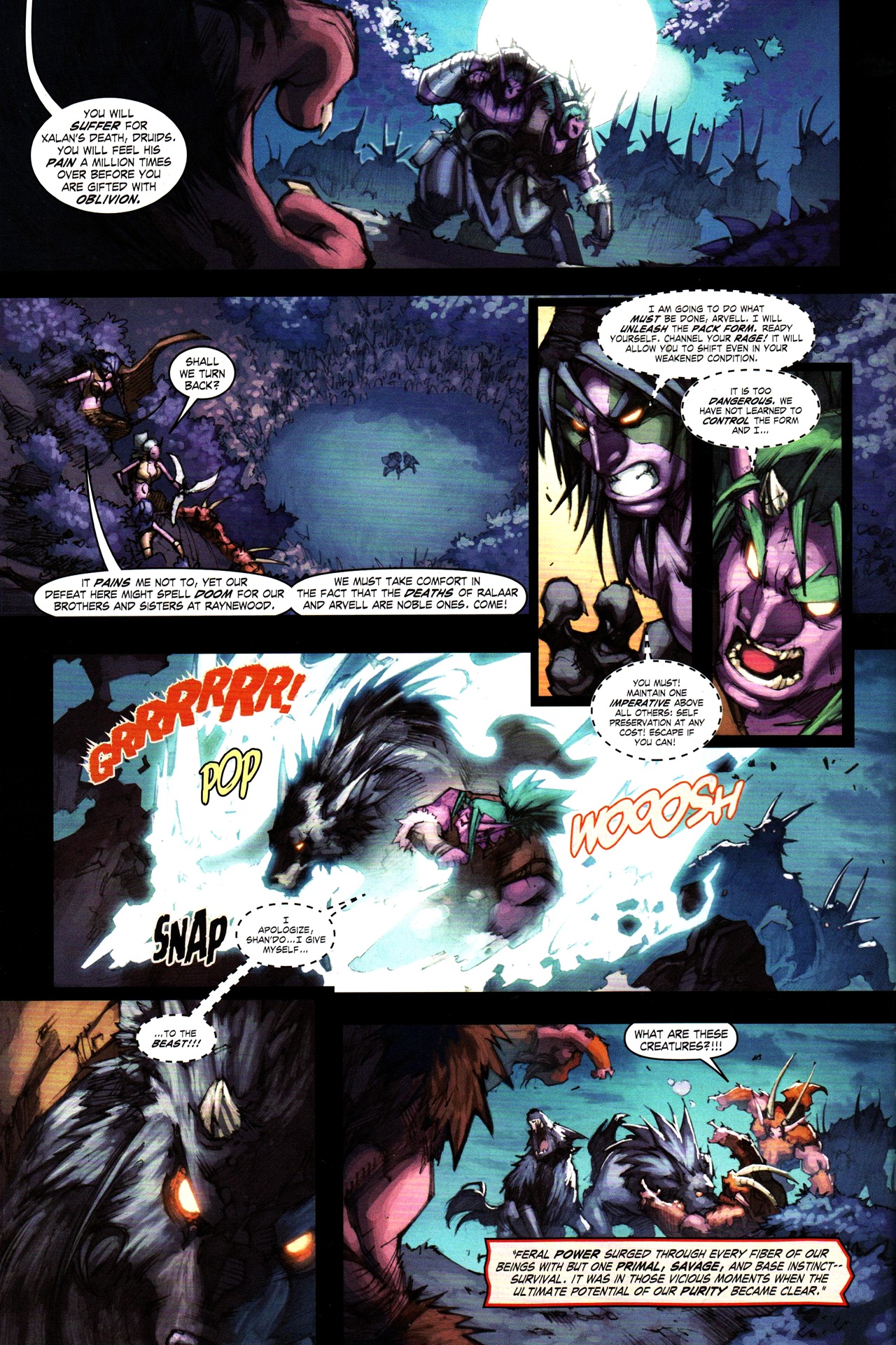 Read online World of Warcraft: Curse of the Worgen comic -  Issue #2 - 10