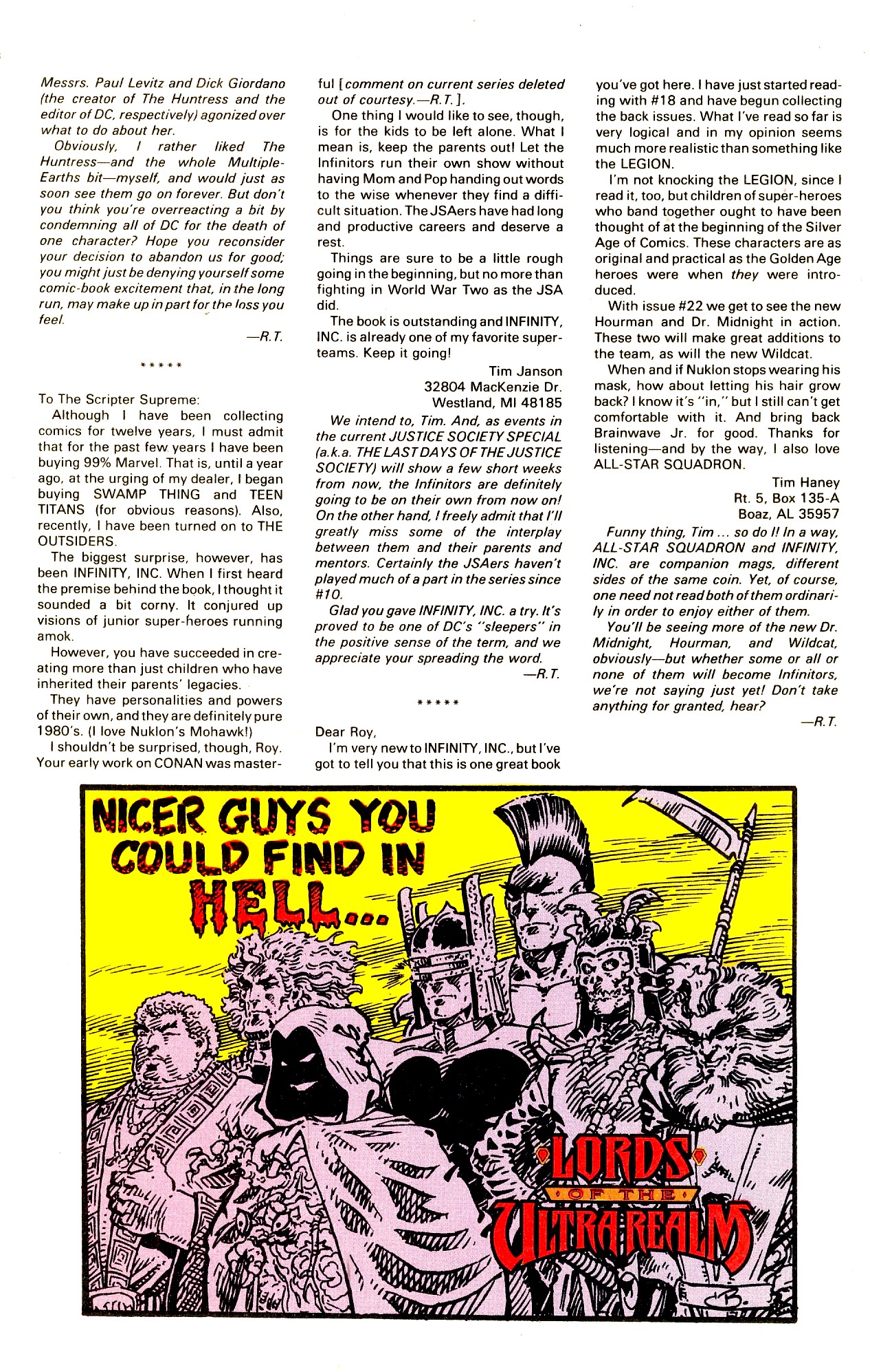 Read online Infinity Inc. (1984) comic -  Issue #27 - 28