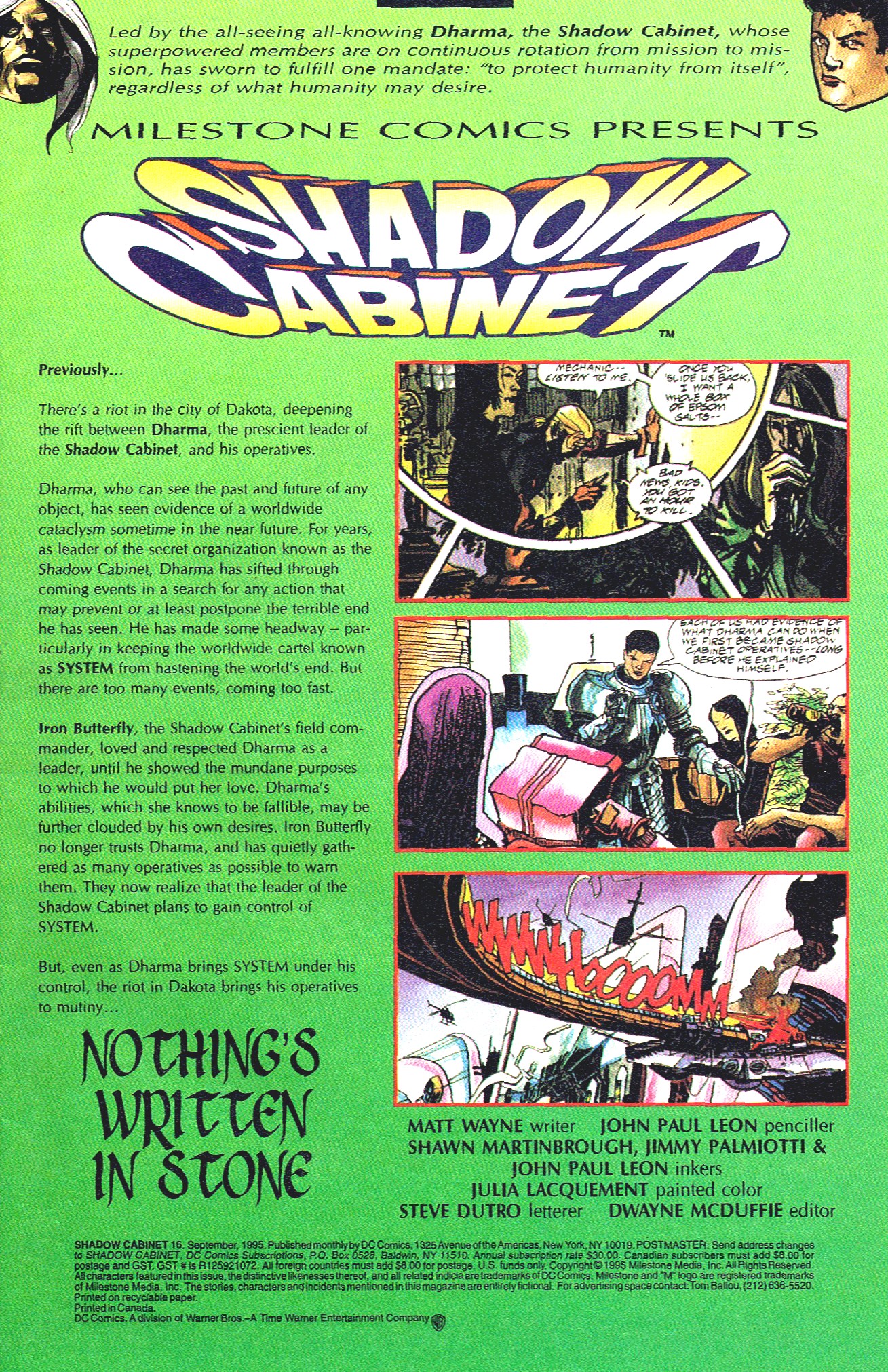 Read online Shadow Cabinet comic -  Issue #16 - 3