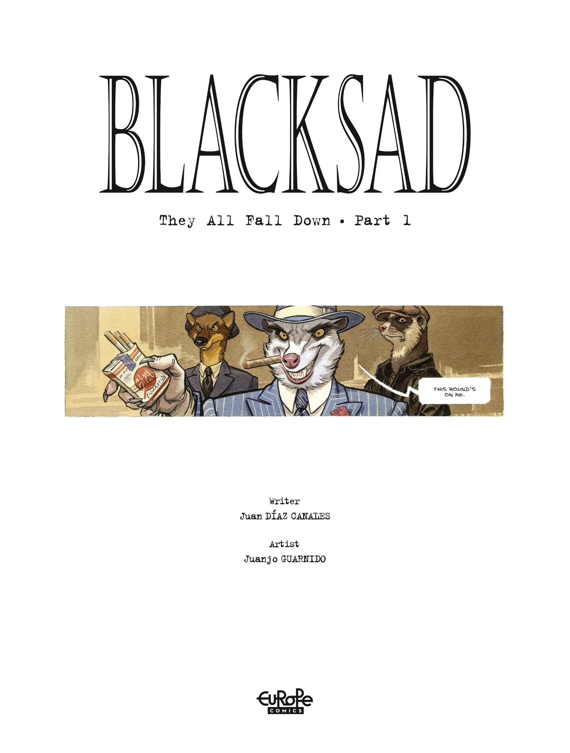 Read online Blacksad: They All Fall Down comic -  Issue #1 - 2