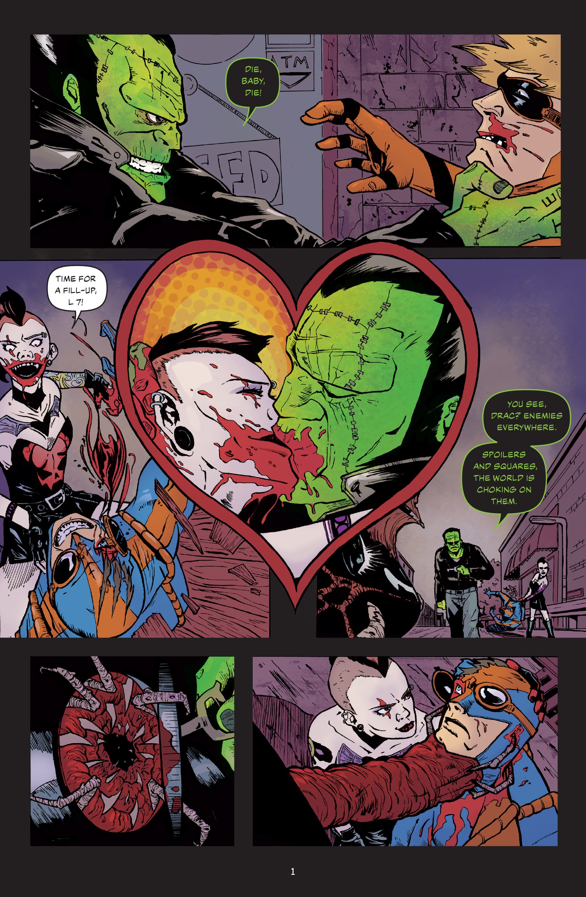 Read online Unmasked: Caddy Full of Blood comic -  Issue # Full - 4