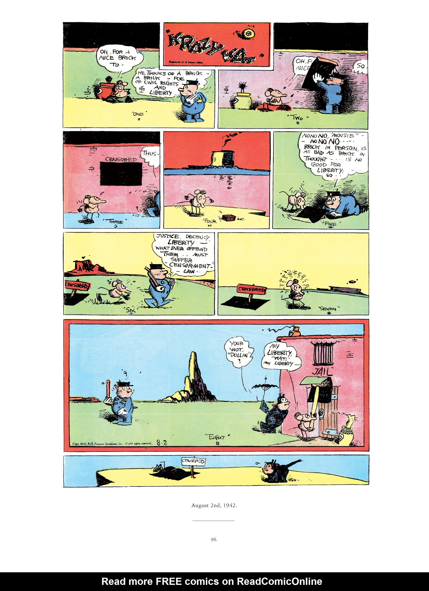 Read online Krazy & Ignatz comic -  Issue # TPB 12 - 95