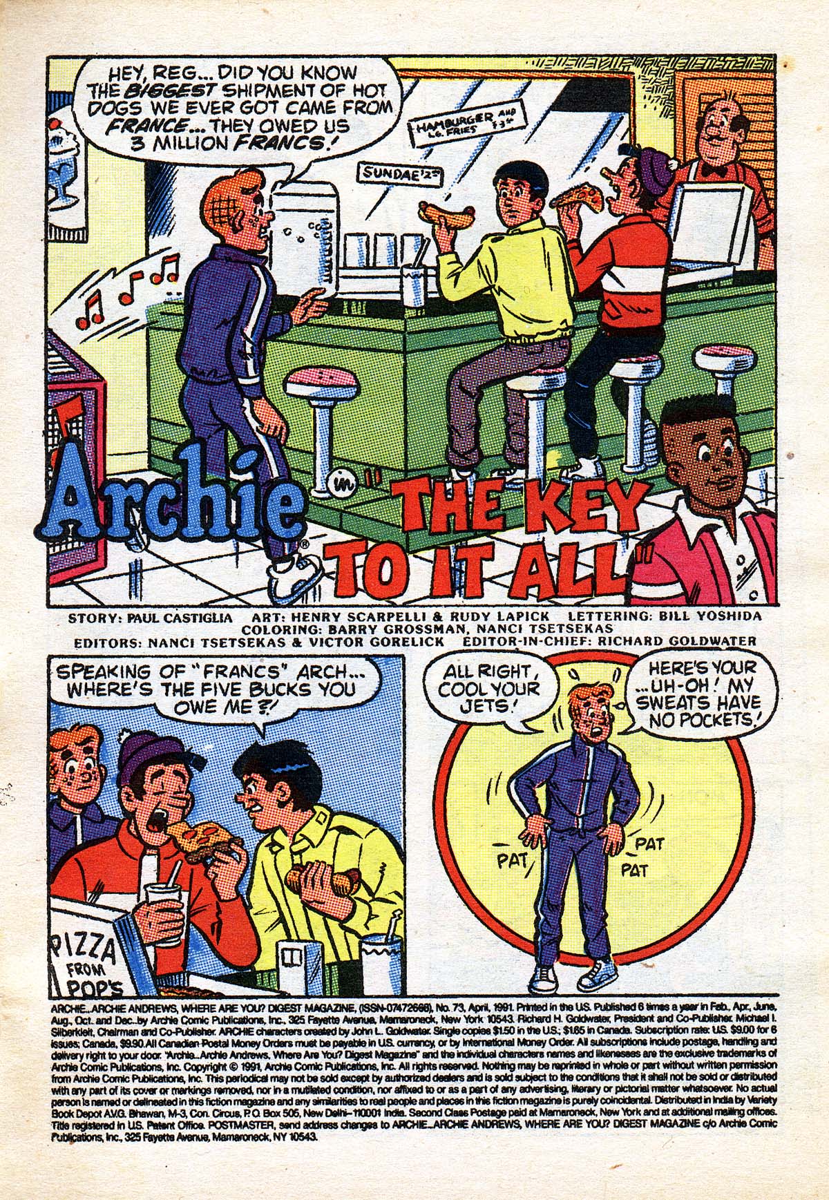 Read online Archie...Archie Andrews, Where Are You? Digest Magazine comic -  Issue #73 - 2
