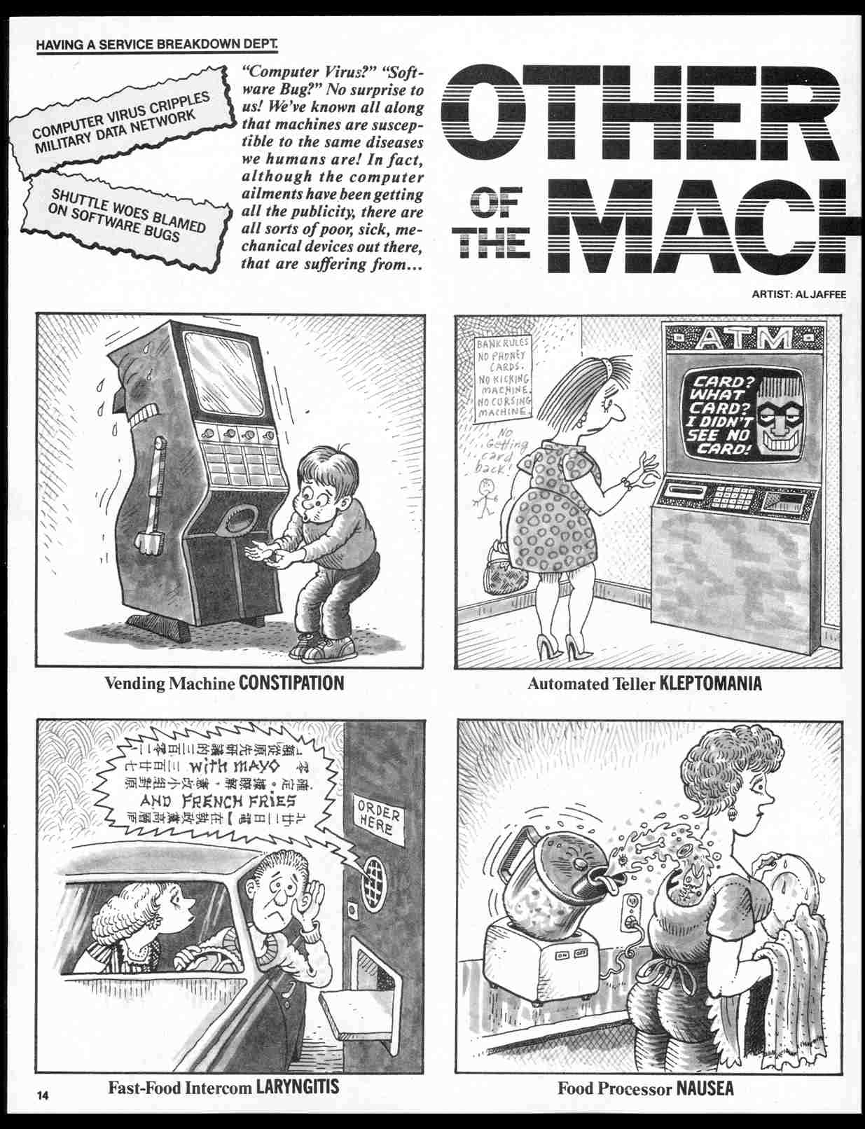 Read online MAD comic -  Issue #309 - 16