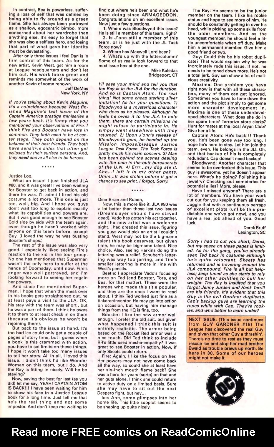 Read online Justice League America comic -  Issue #83 - 25