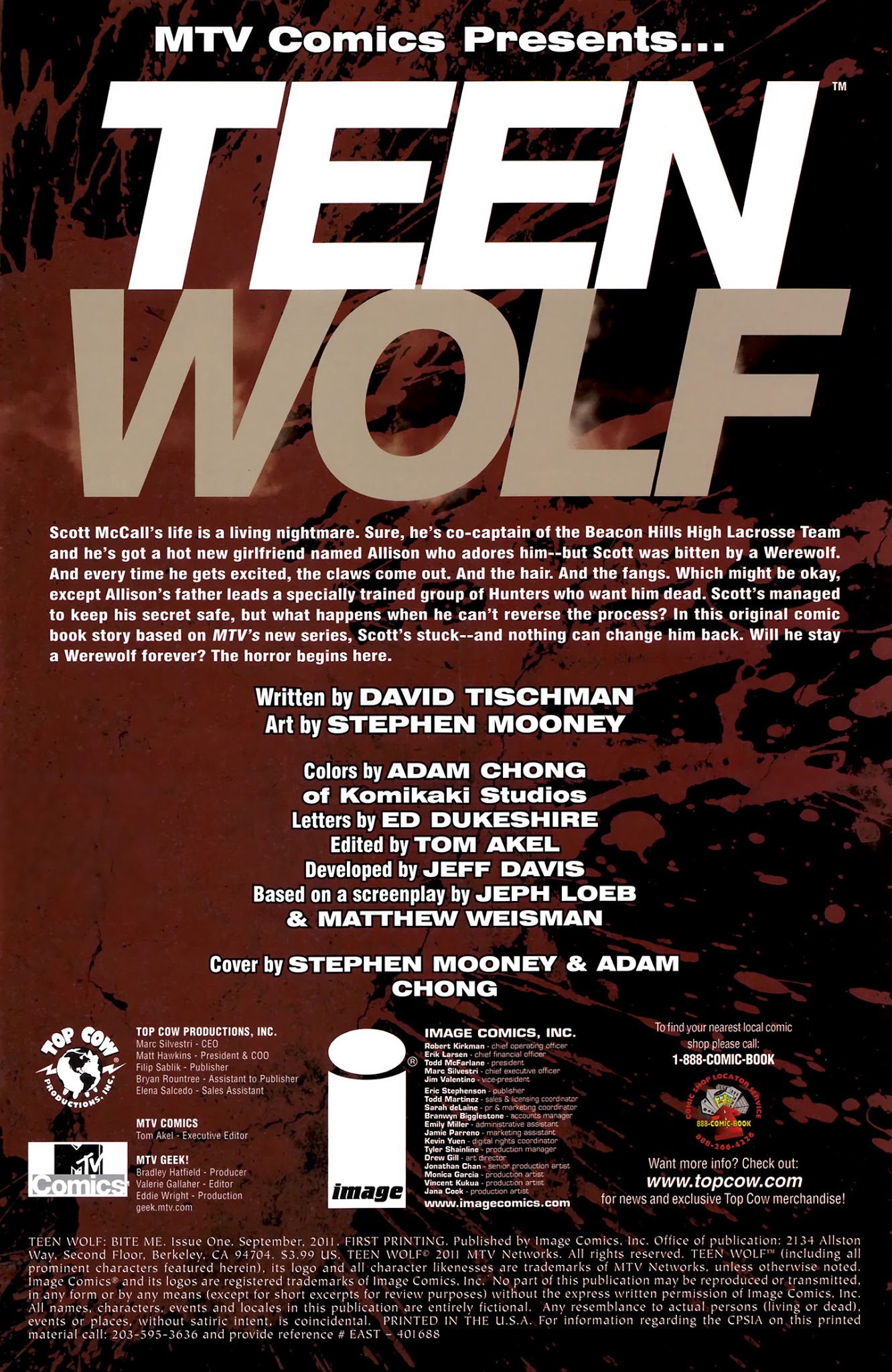 Read online Teen Wolf comic -  Issue #1 - 2