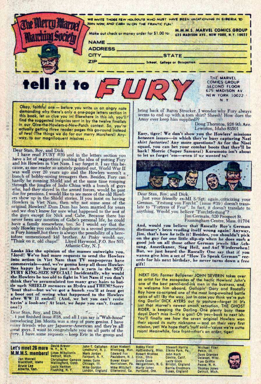 Read online Sgt. Fury comic -  Issue #43 - 30