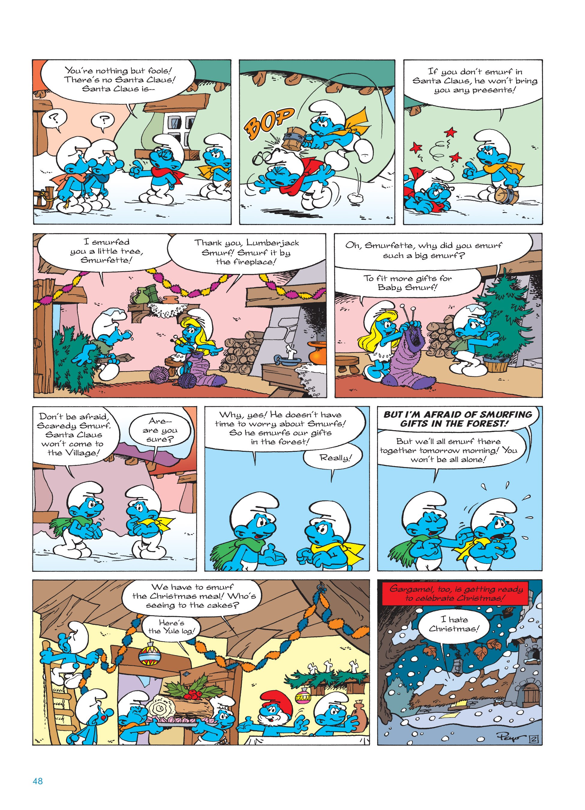 Read online The Smurfs Christmas comic -  Issue # Full - 48