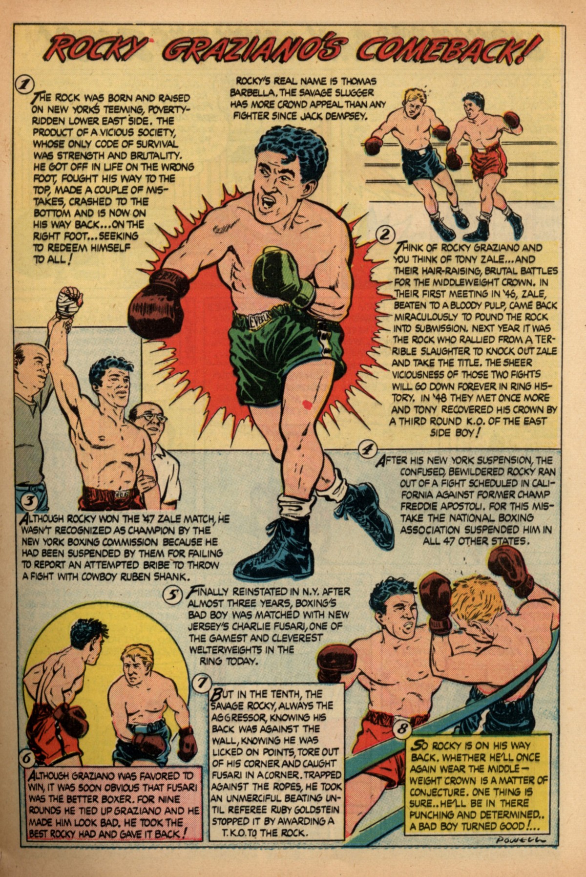 Read online Babe Ruth Sports Comics comic -  Issue #6 - 9