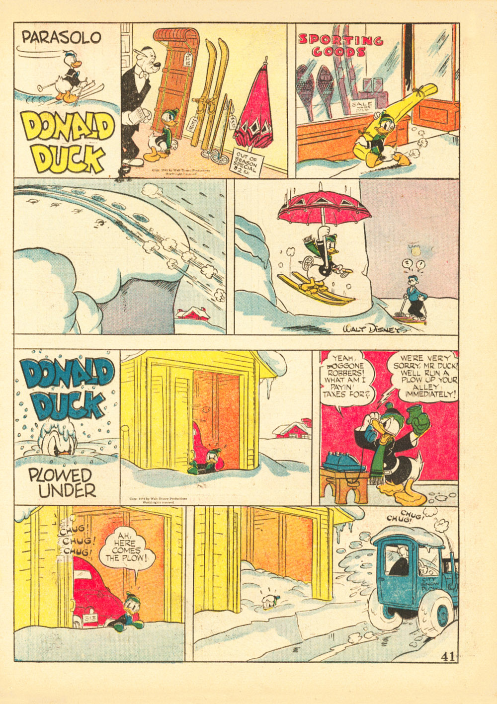 Read online Walt Disney's Comics and Stories comic -  Issue #38 - 43